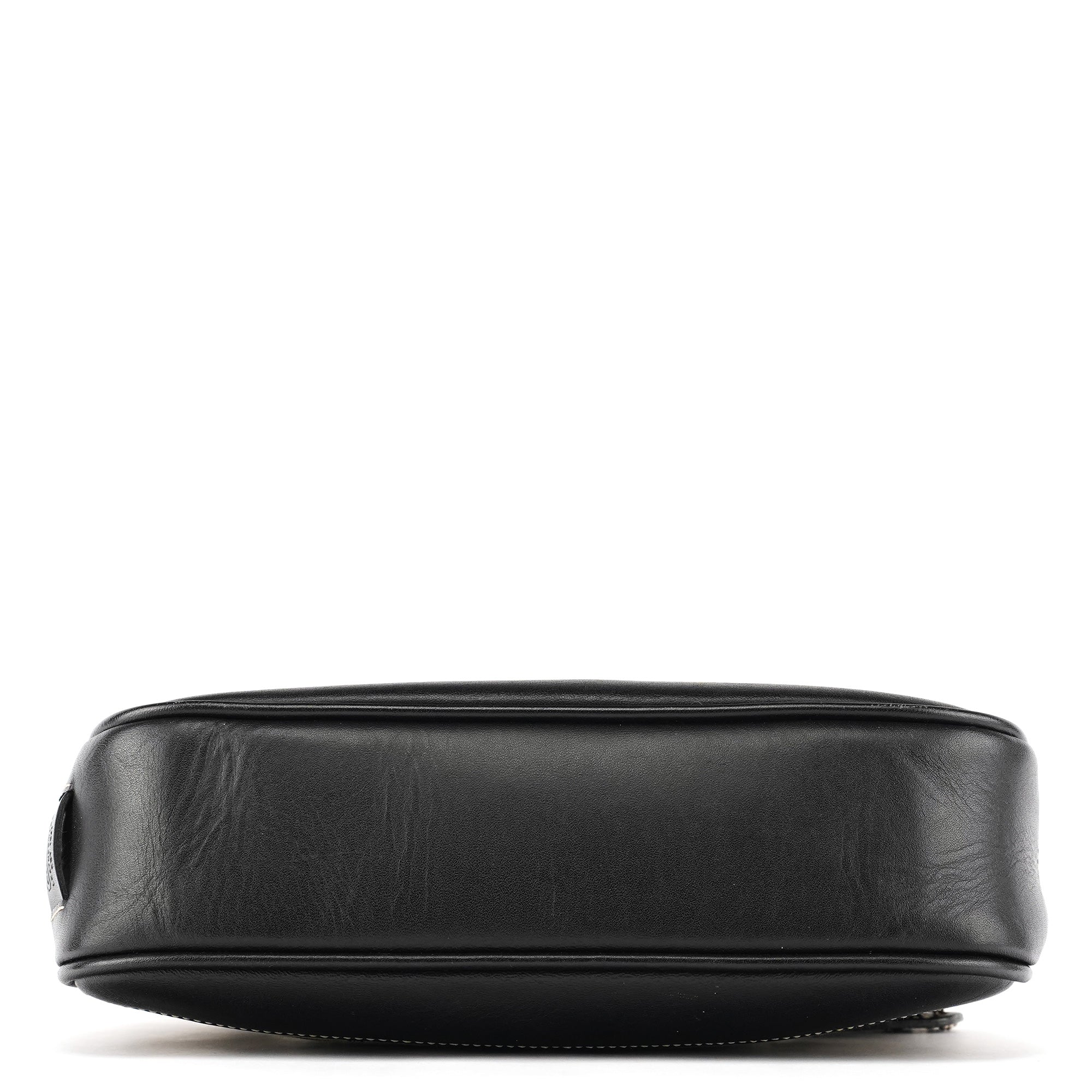 6094 Grey Black Signature Demi Shoulder Bag