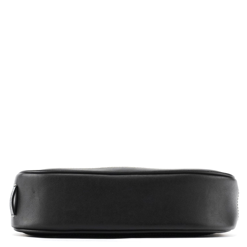 6094 Grey Black Signature Demi Shoulder Bag