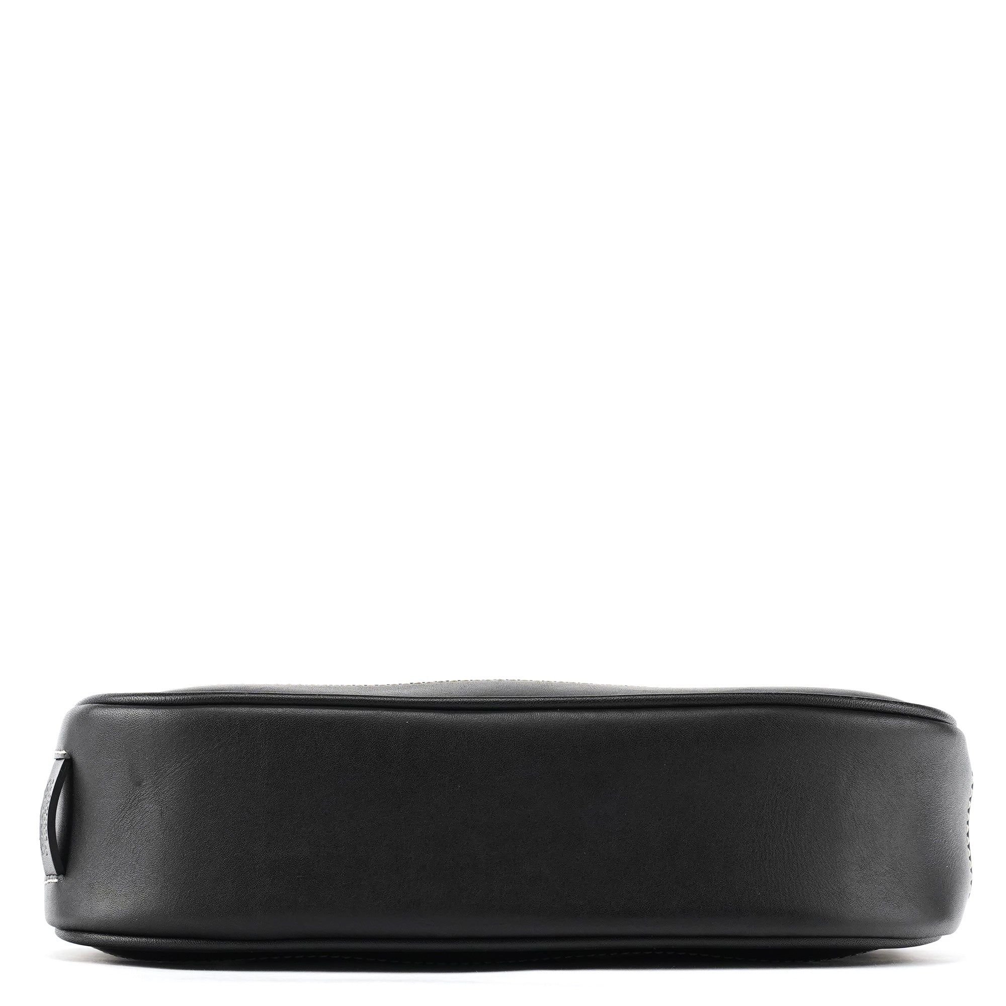 6094 Grey Black Signature Demi Shoulder Bag