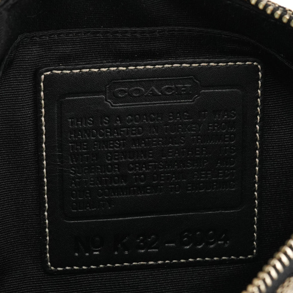 6094 Grey Black Signature Demi Shoulder Bag