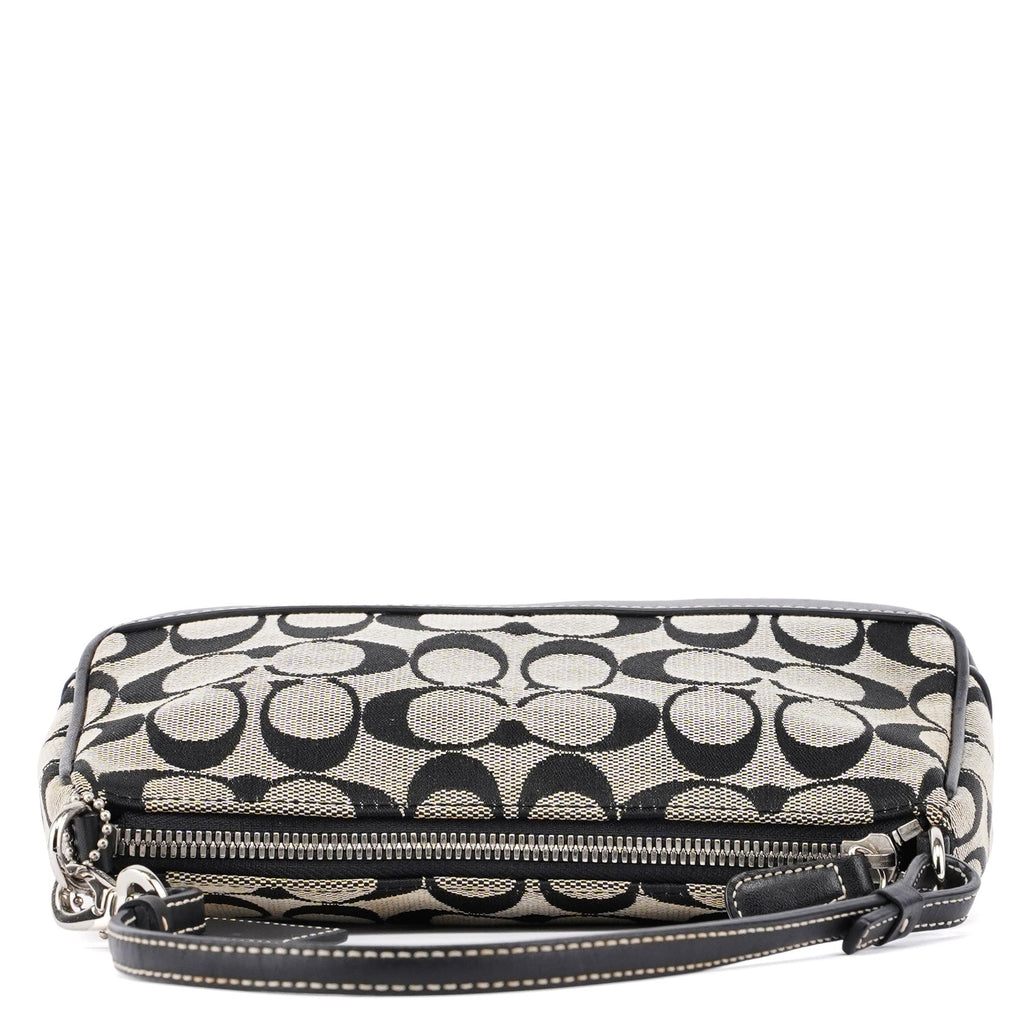 6094 Grey Signature C Demi Shoulder Bag