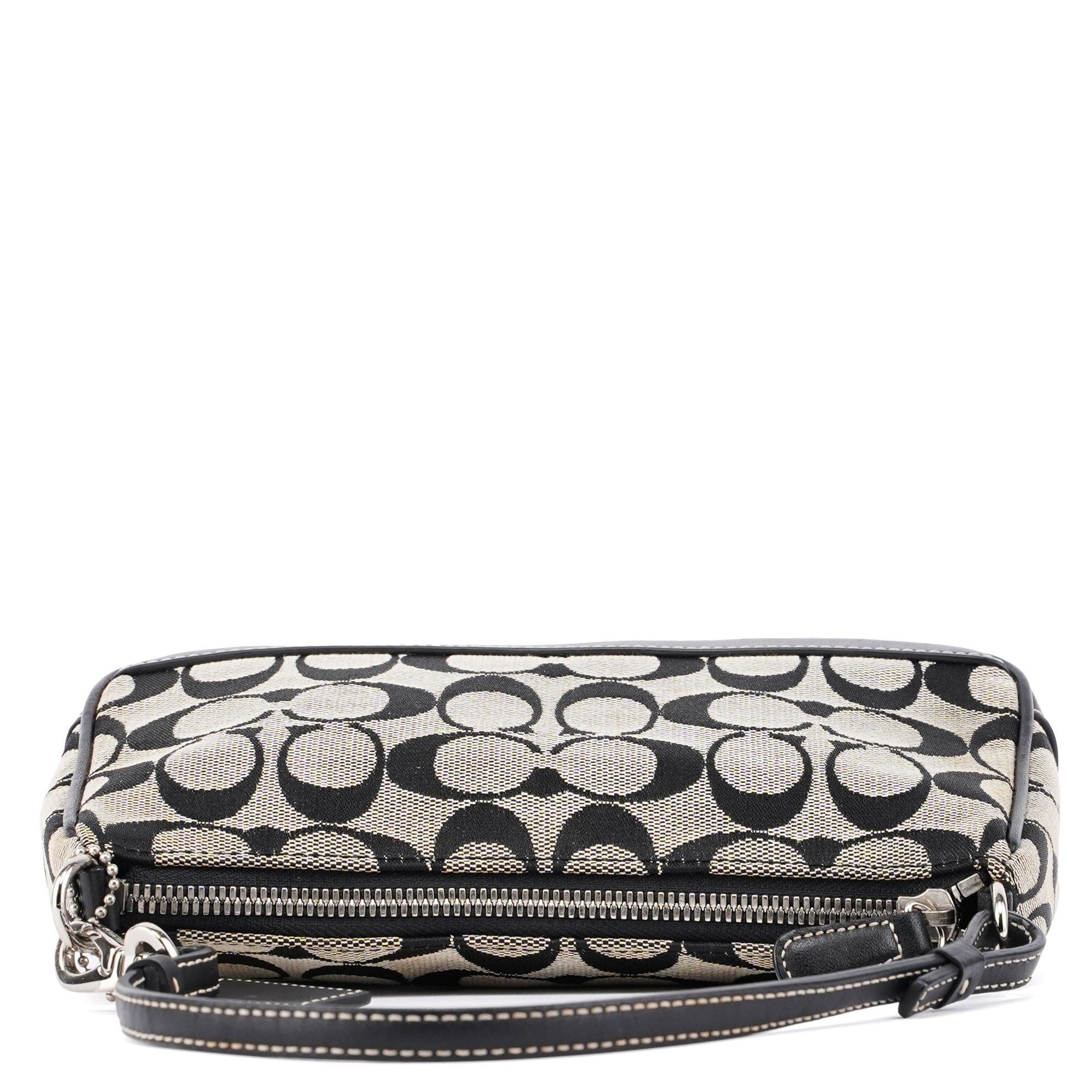 6094 Grey Signature C Demi Shoulder Bag