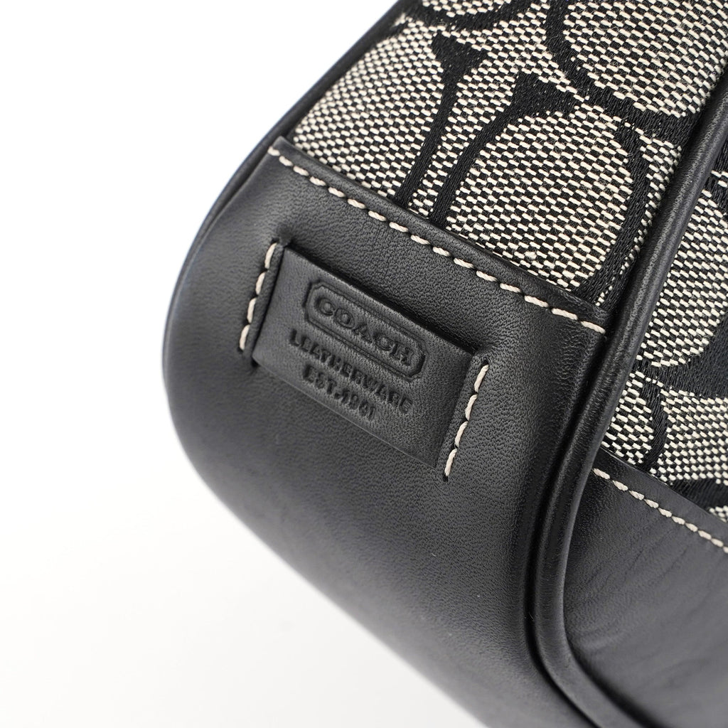 6094 Grey Signature C Demi Shoulder Bag
