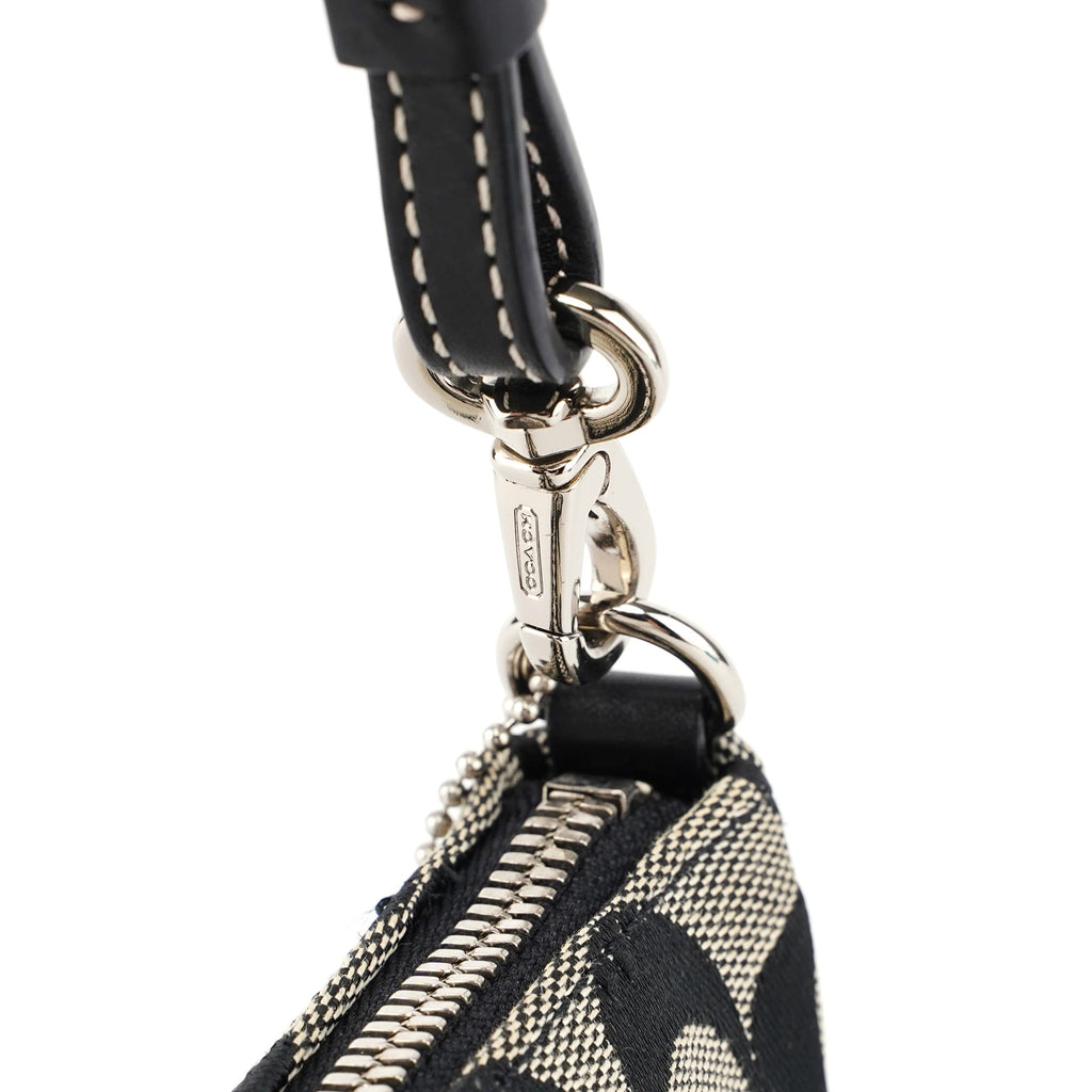 6094 Grey Signature C Demi Shoulder Bag