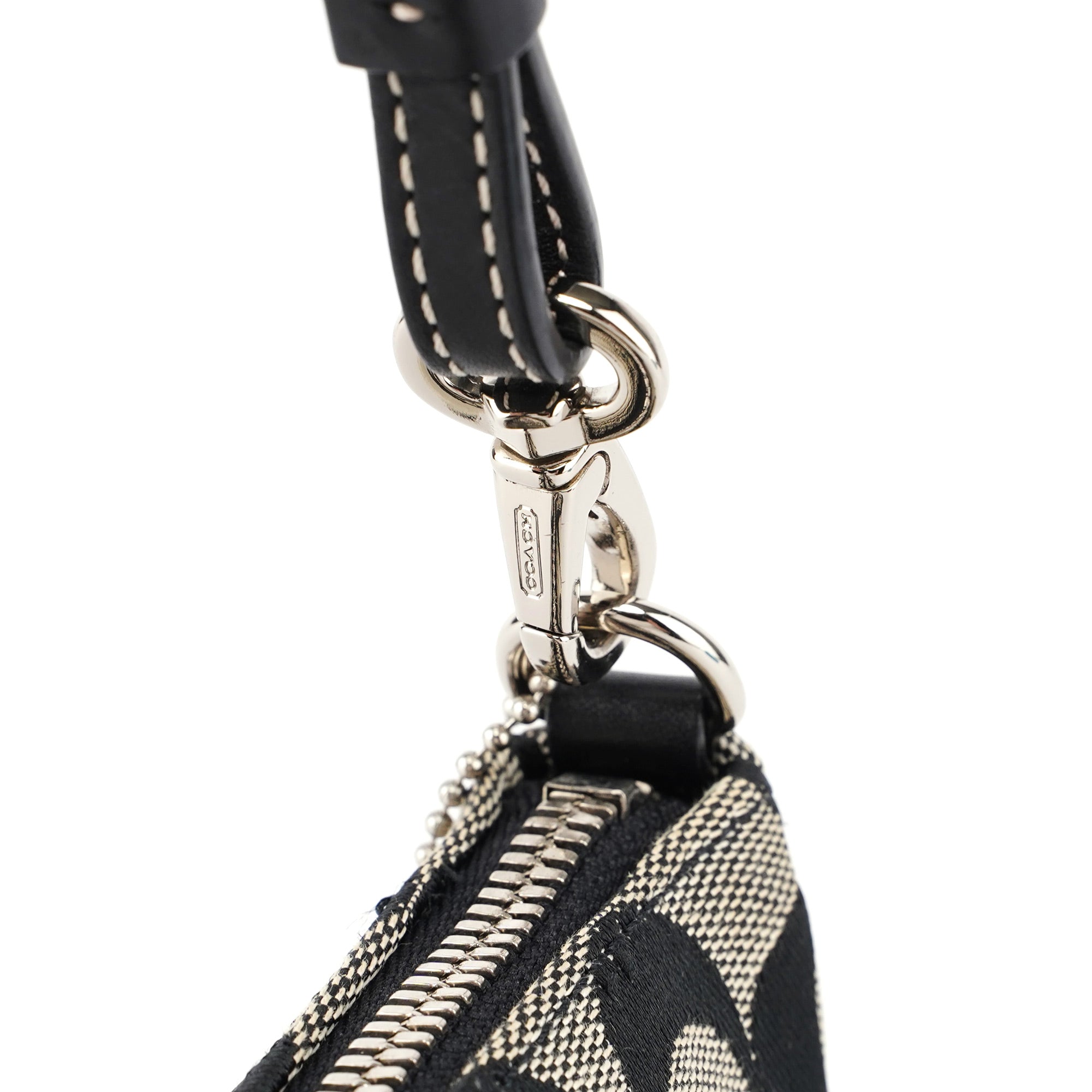 6094 Grey Signature C Demi Shoulder Bag