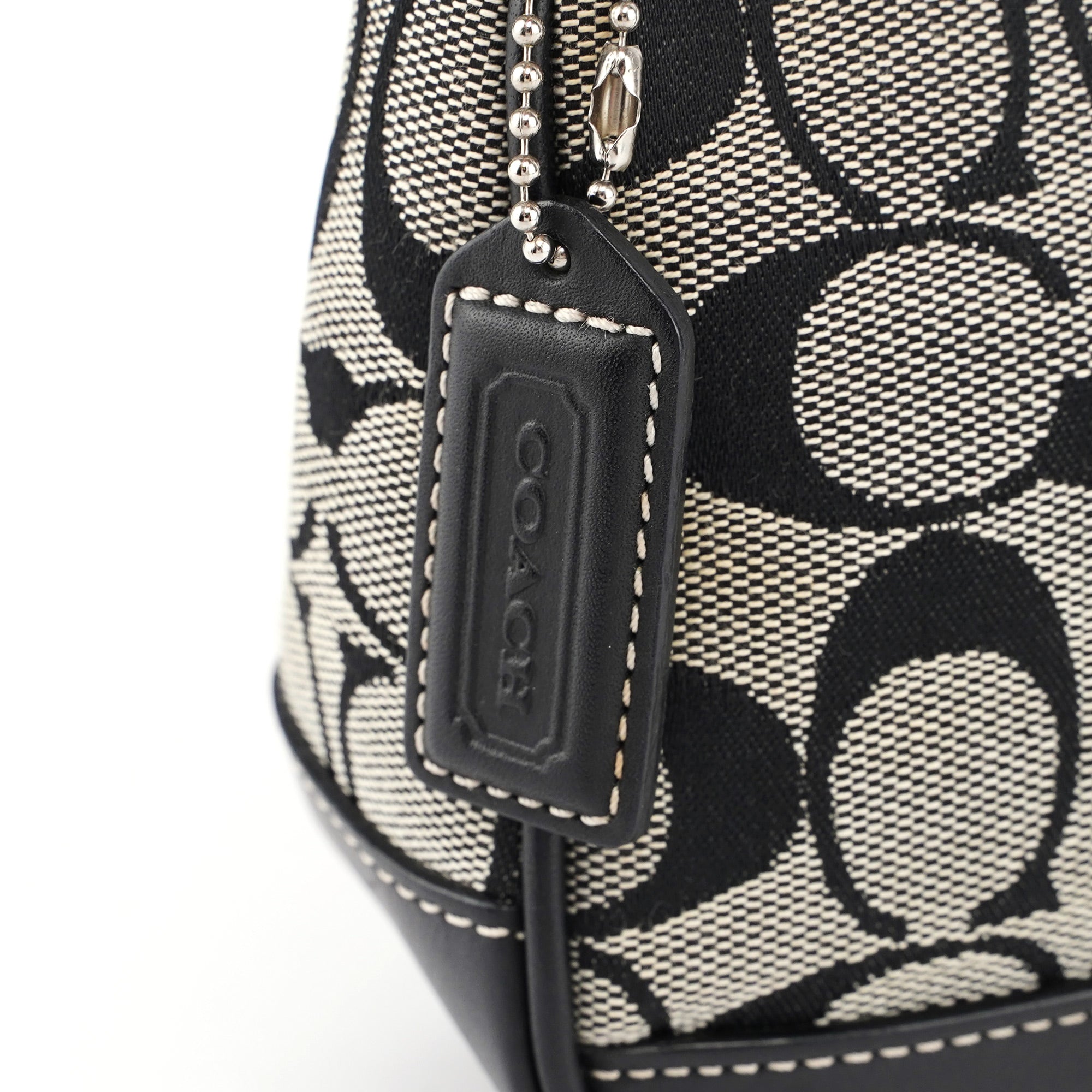6094 Grey Signature C Demi Shoulder Bag