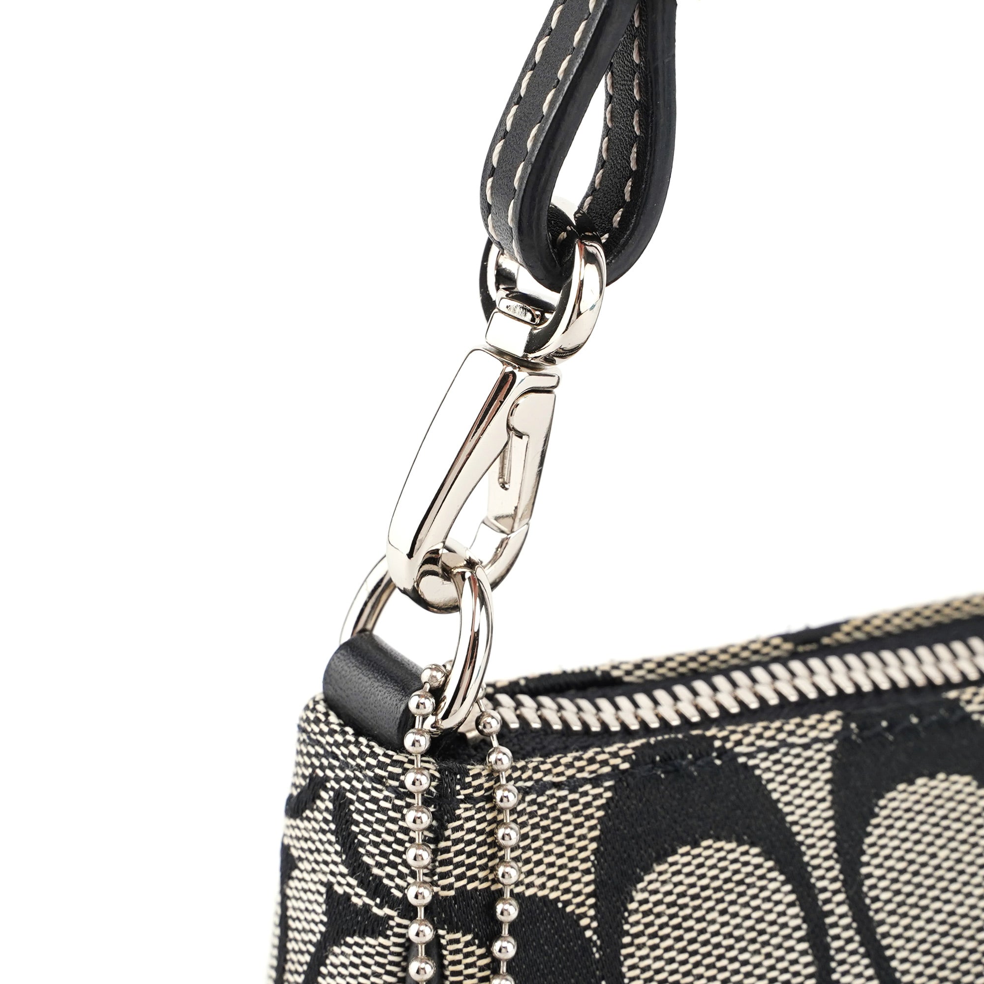 6094 Grey Signature C Demi Shoulder Bag