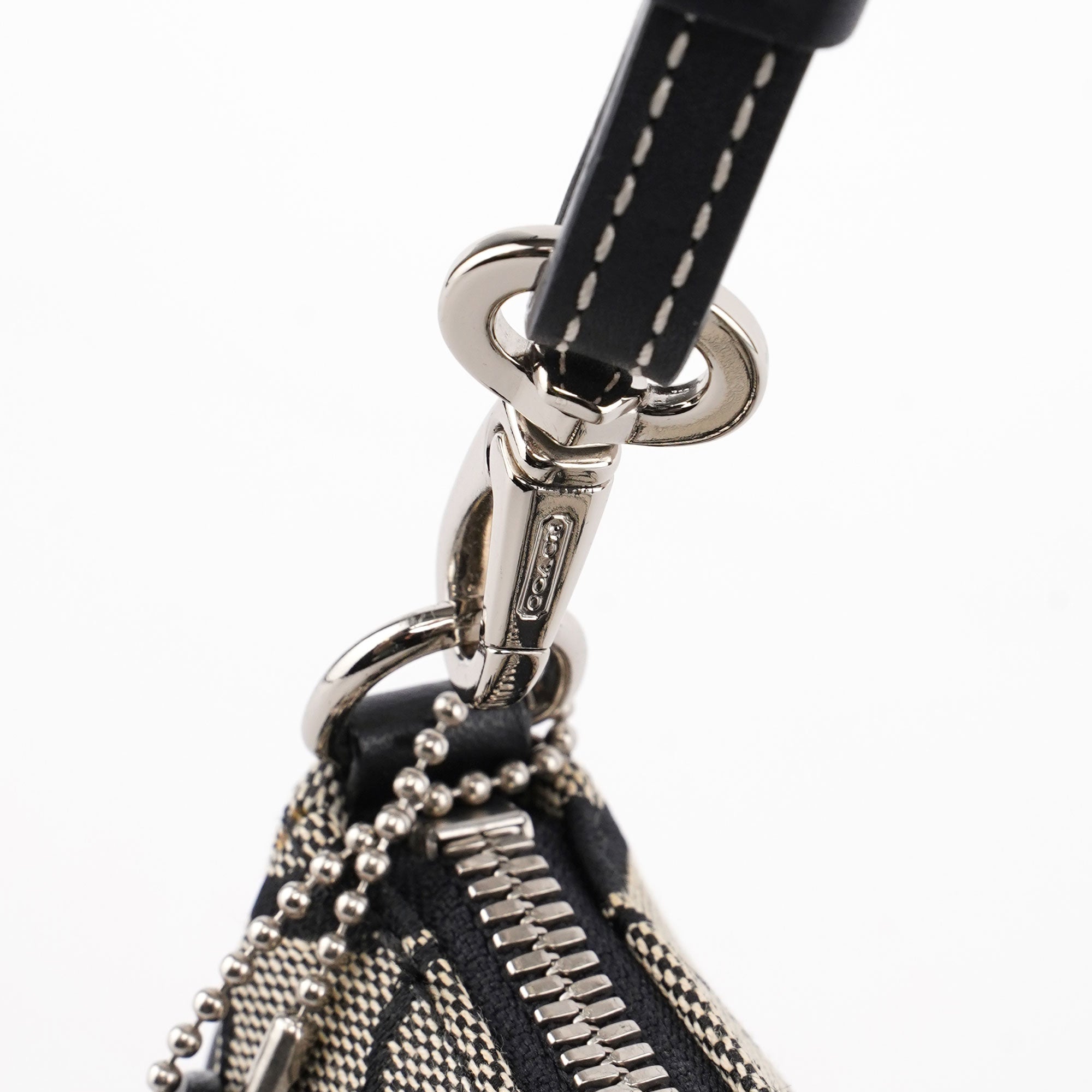 6094 Grey Signature C Demi Shoulder Bag