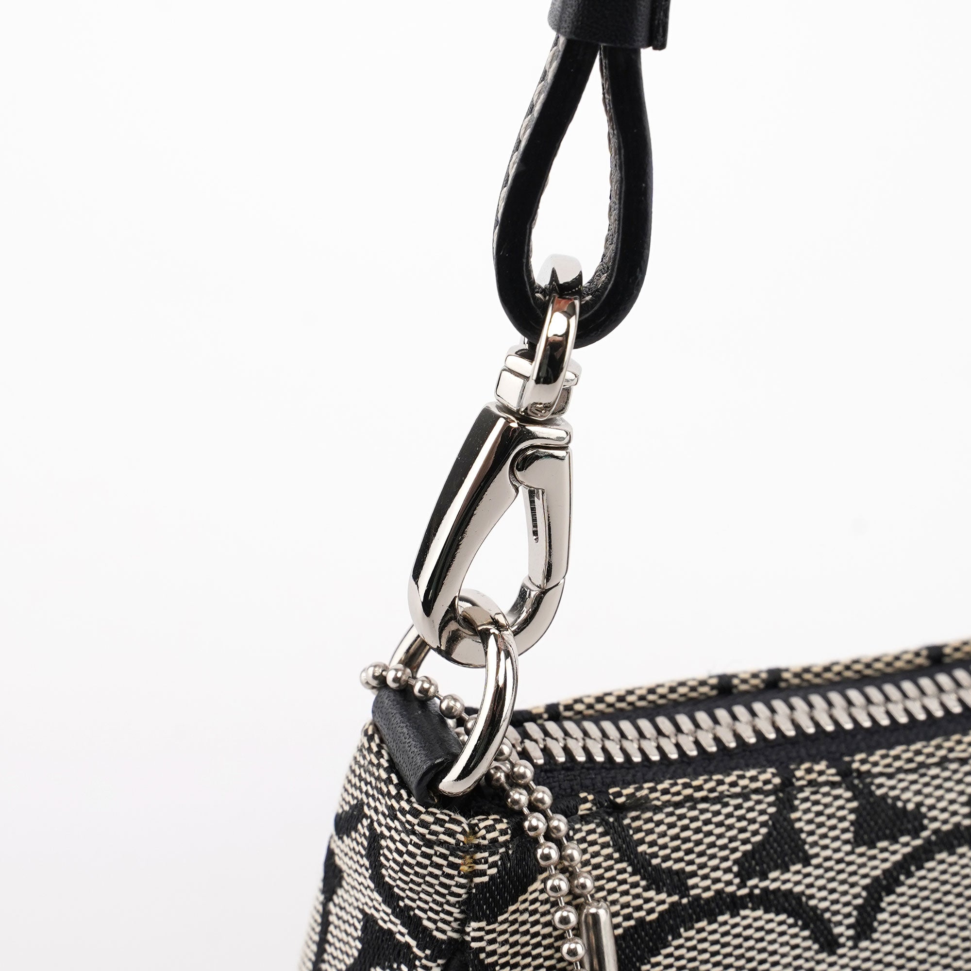 6094 Grey Signature C Demi Shoulder Bag