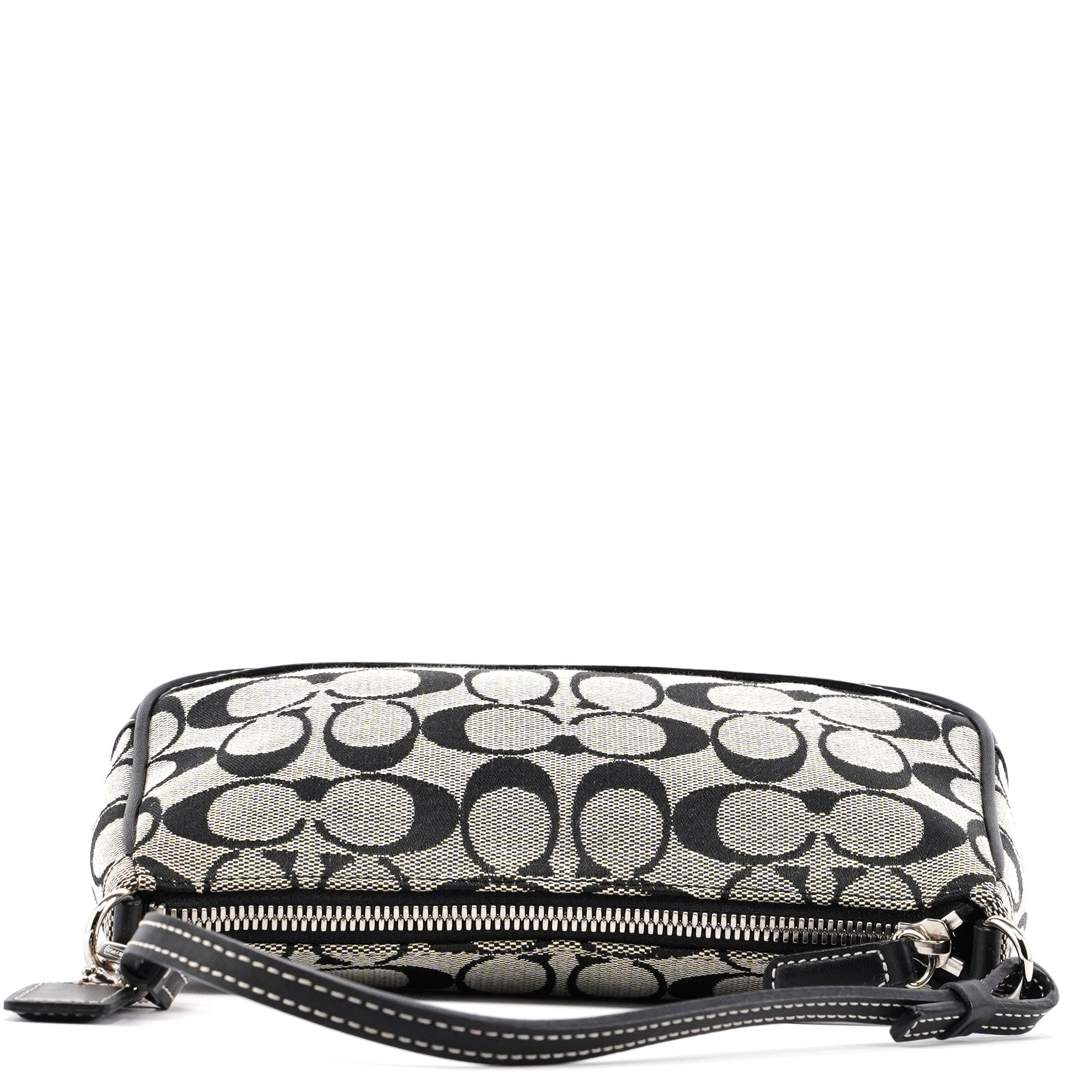 6094 Grey Signature C Demi Shoulder Bag