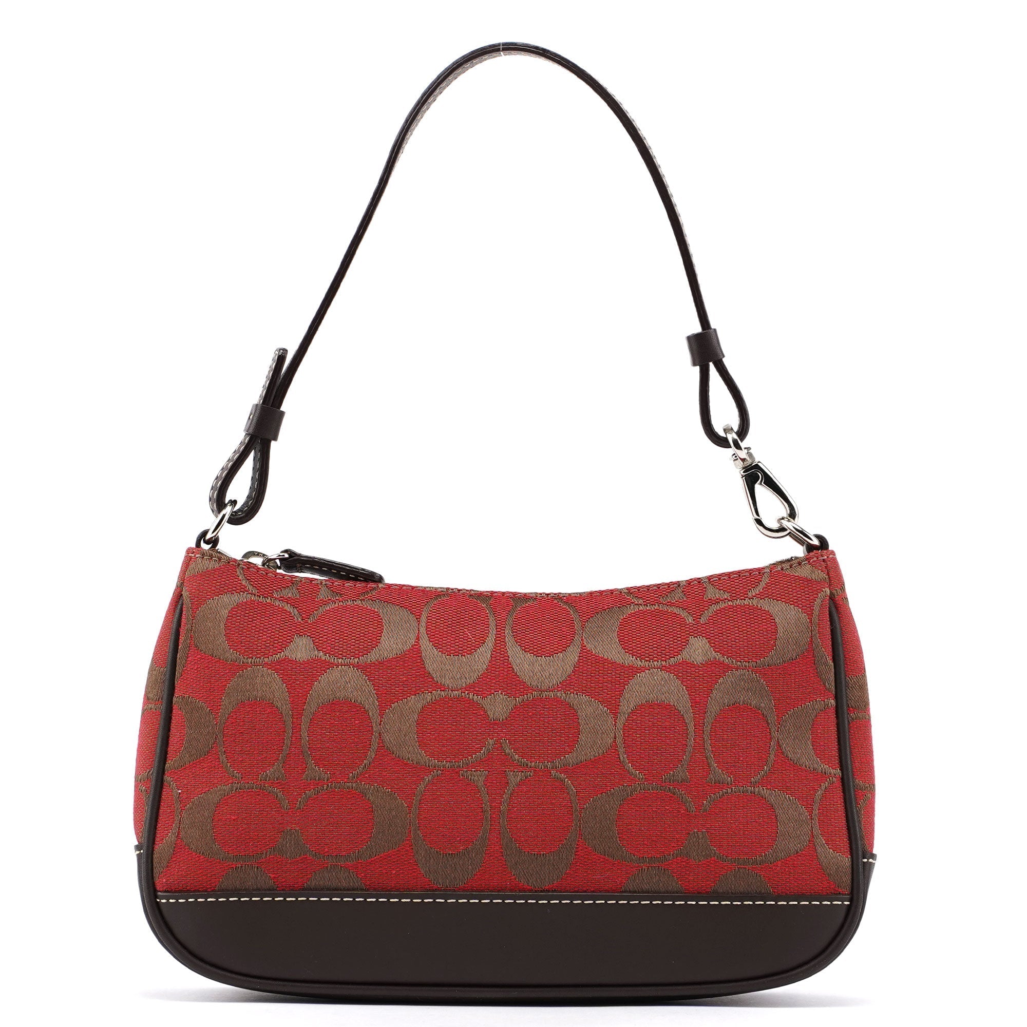 6094 Red Signature C Demi Shoulder Bag
