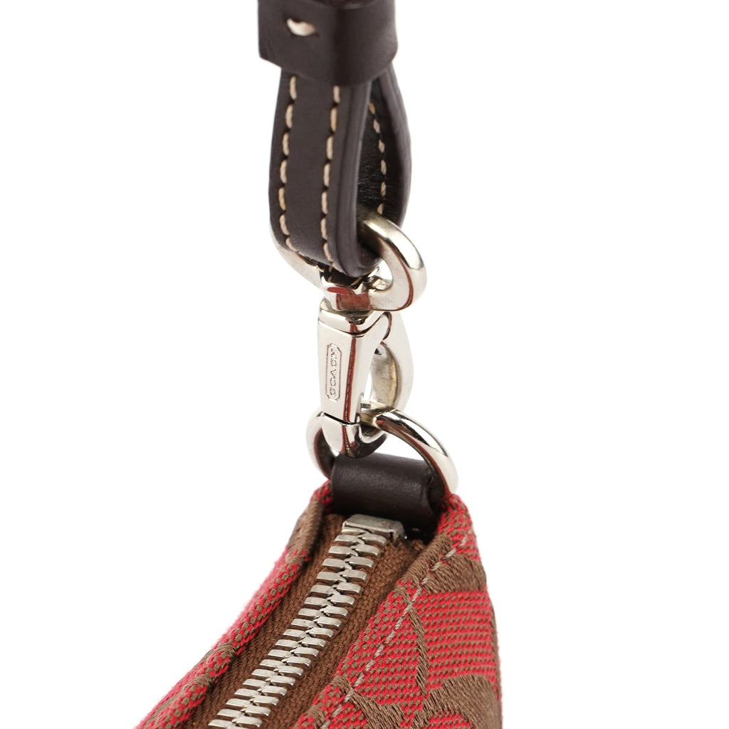 6094 Red Signature C Demi Shoulder Bag