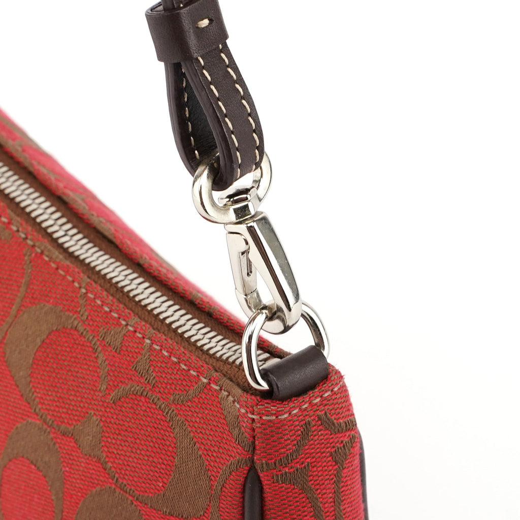 6094 Red Signature C Demi Shoulder Bag