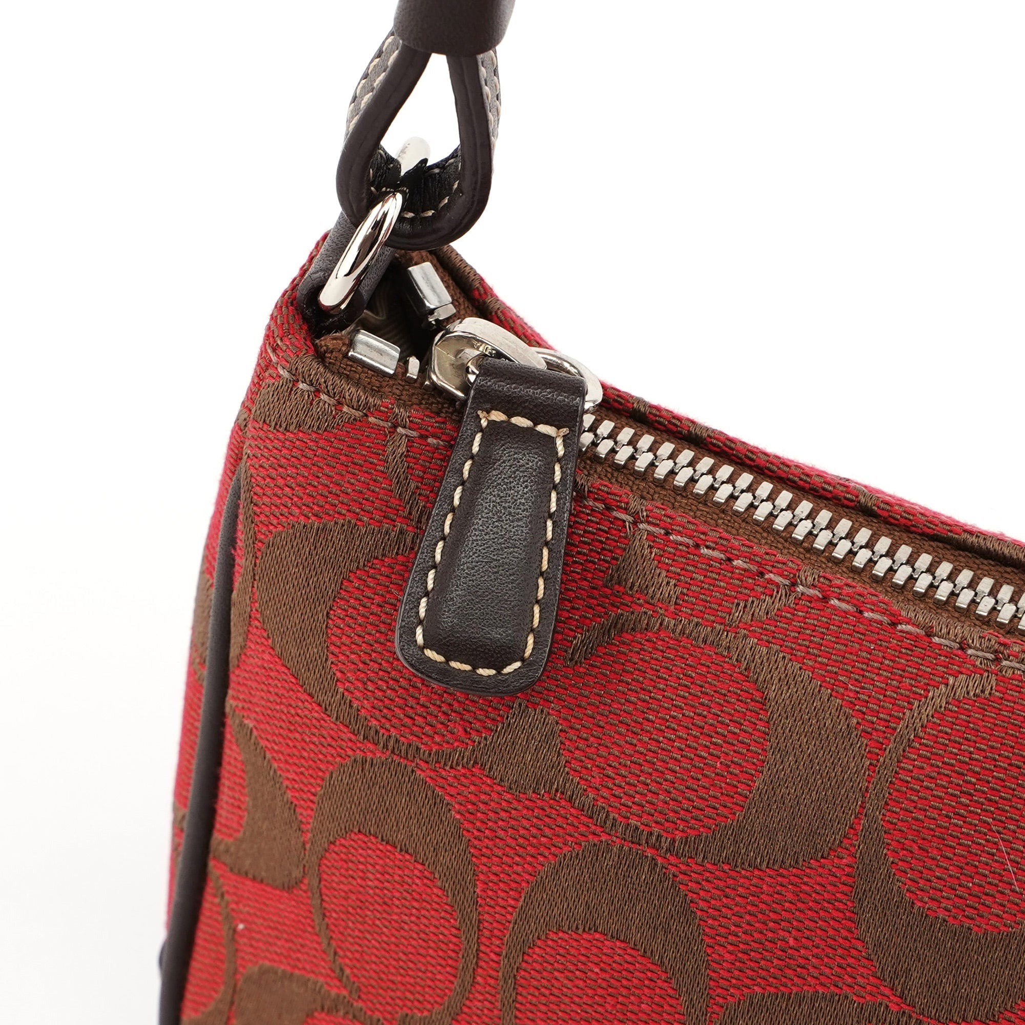 6094 Red Signature C Demi Shoulder Bag