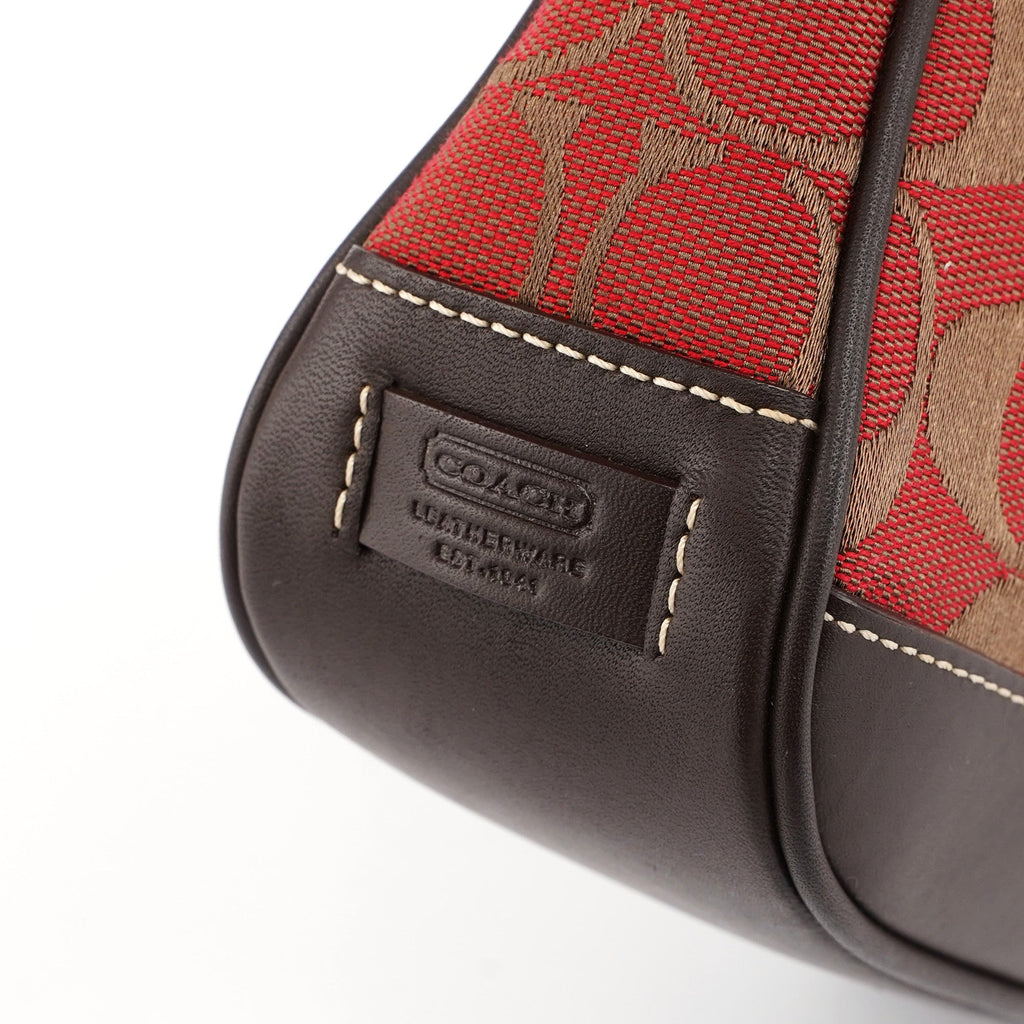 6094 Red Signature C Demi Shoulder Bag