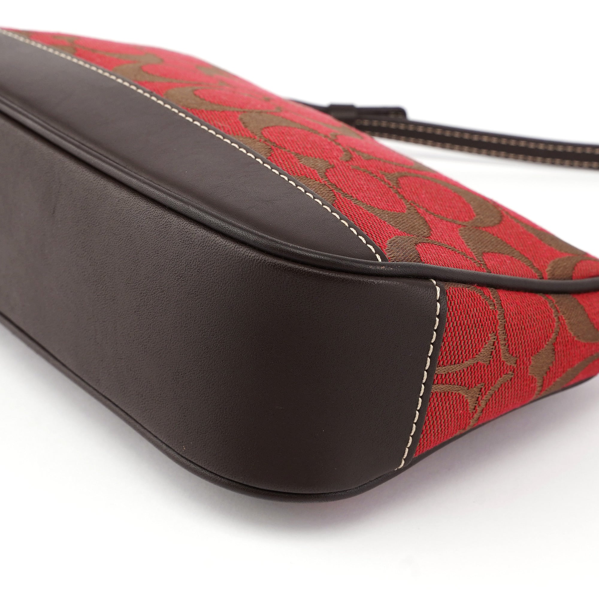6094 Red Signature C Demi Shoulder Bag