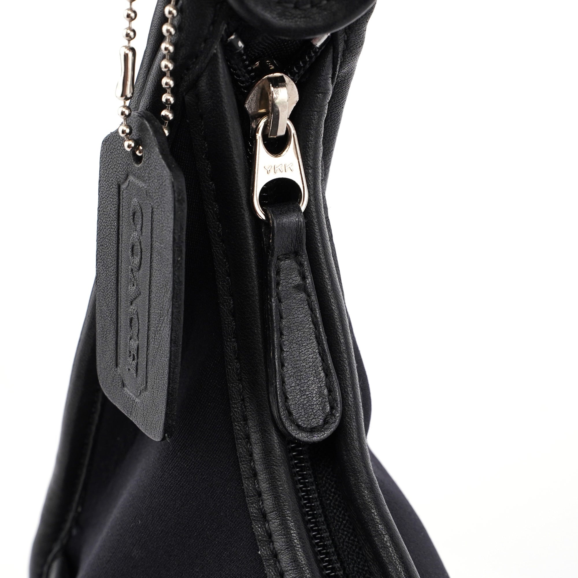 6203 Black Nylon Leather Ergo Shoulder Bag