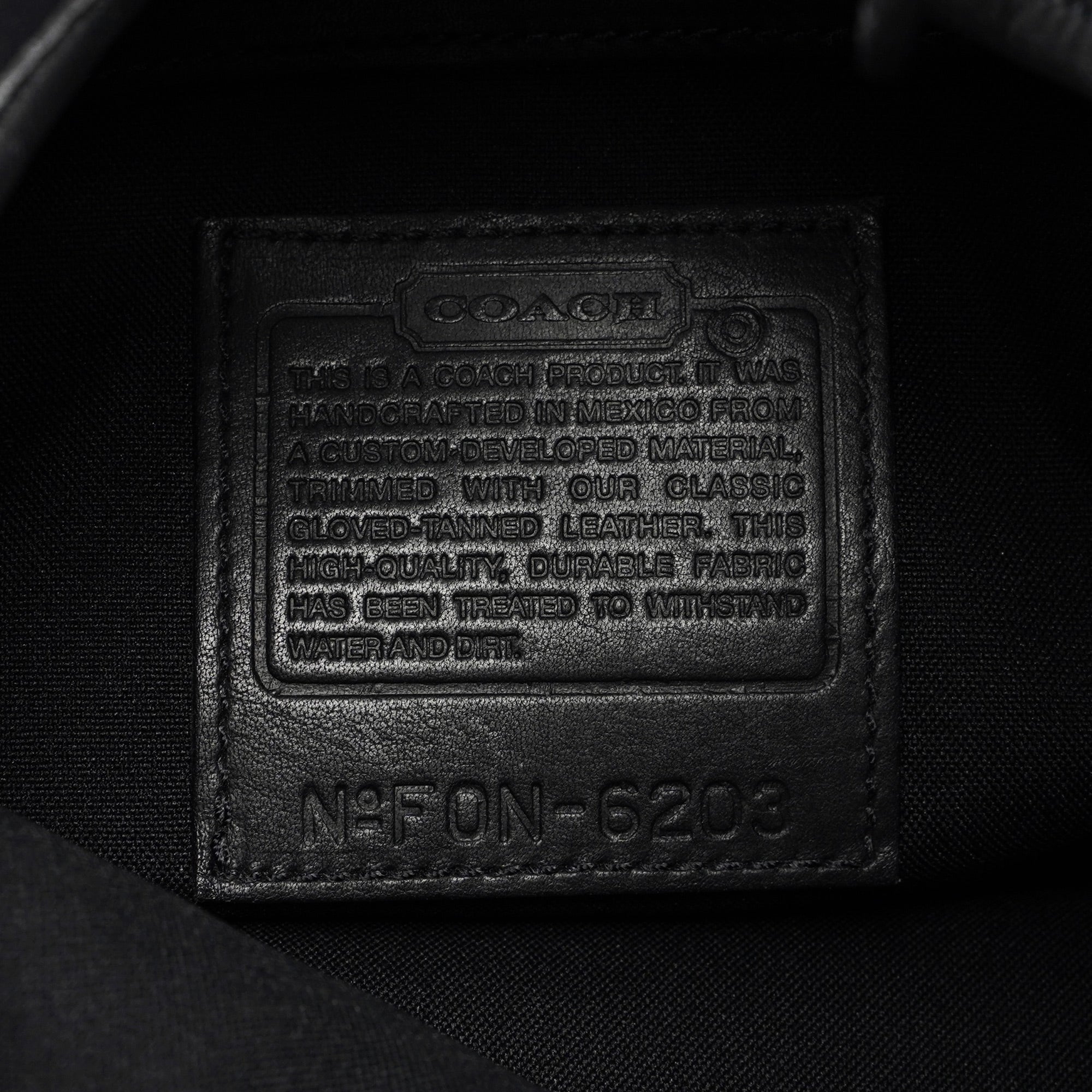 6203 Black Nylon Leather Ergo Shoulder Bag