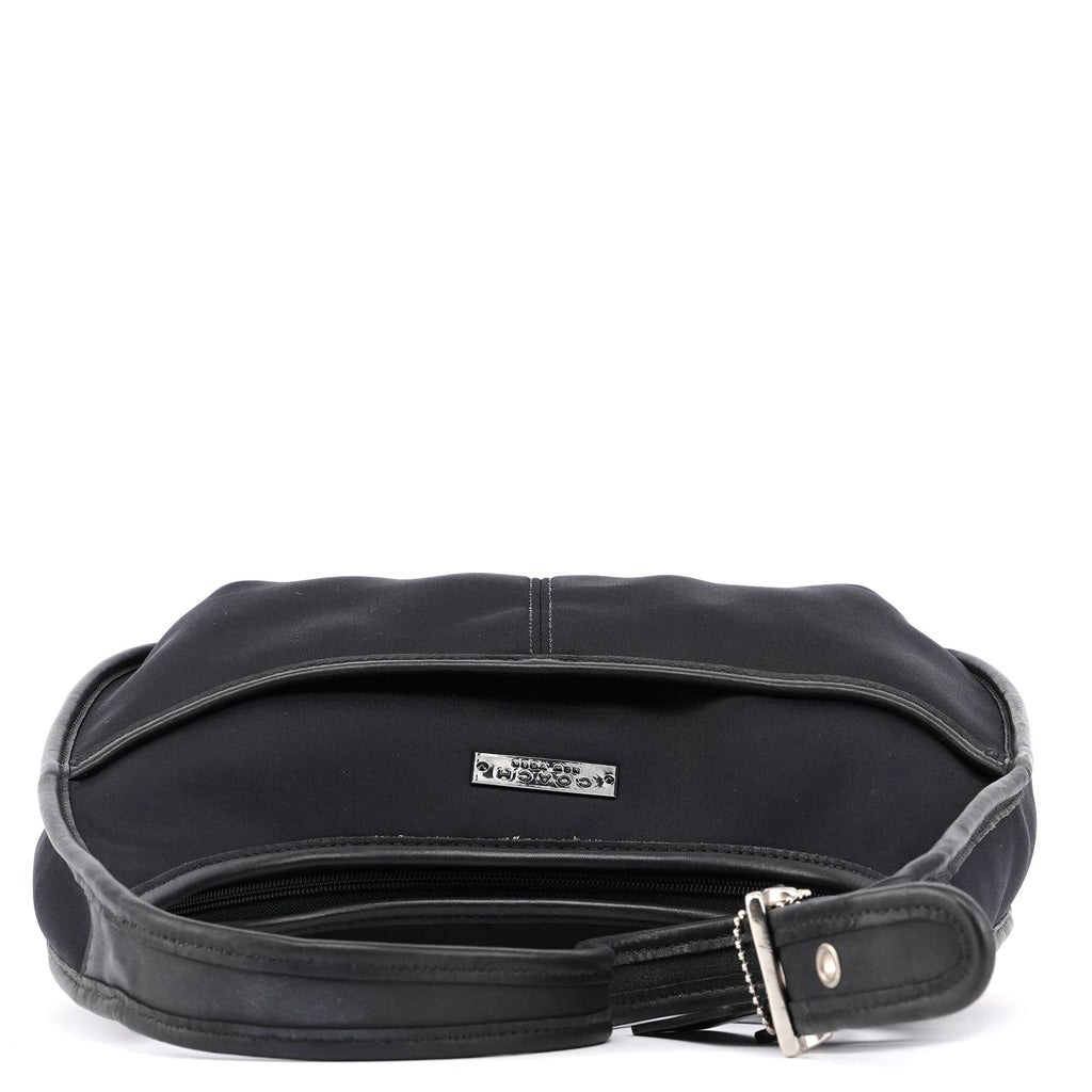 6203 Black Nylon Leather Ergo Shoulder Bag