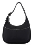 6203 Black Nylon Leather Ergo Shoulder Bag