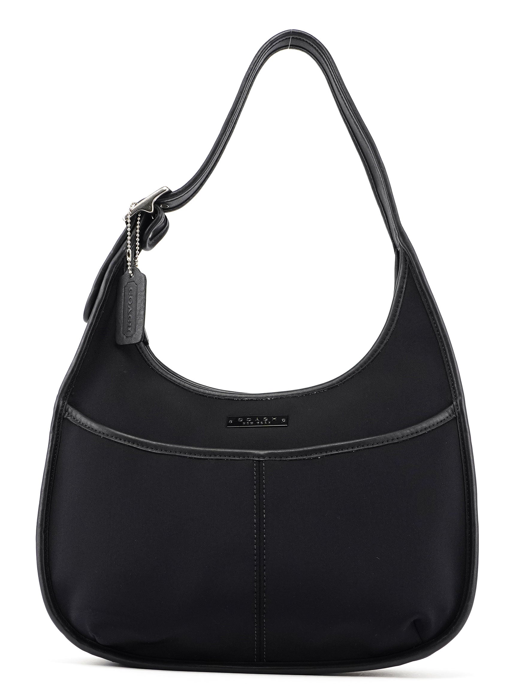 6203 Black Nylon Leather Ergo Shoulder Bag