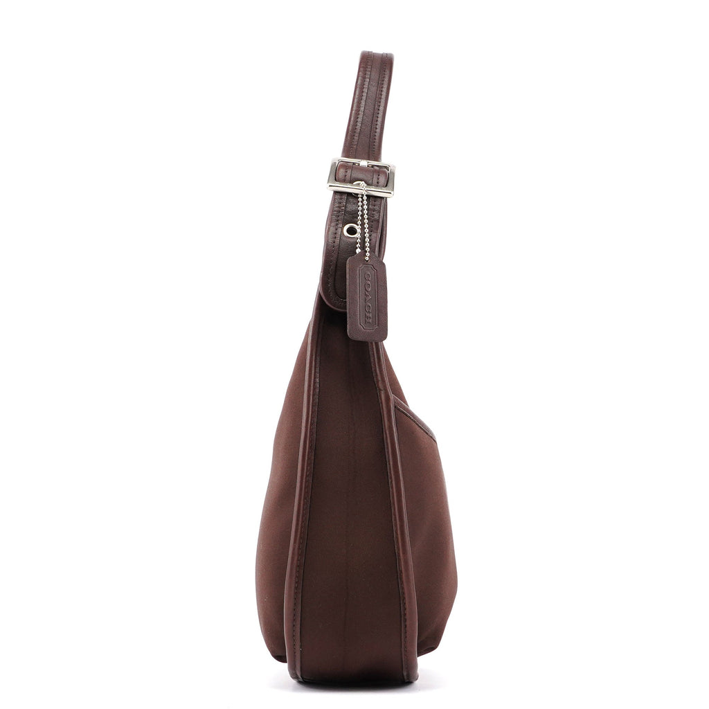 6203 Brown Nylon Leather Ergo Shoulder Bag