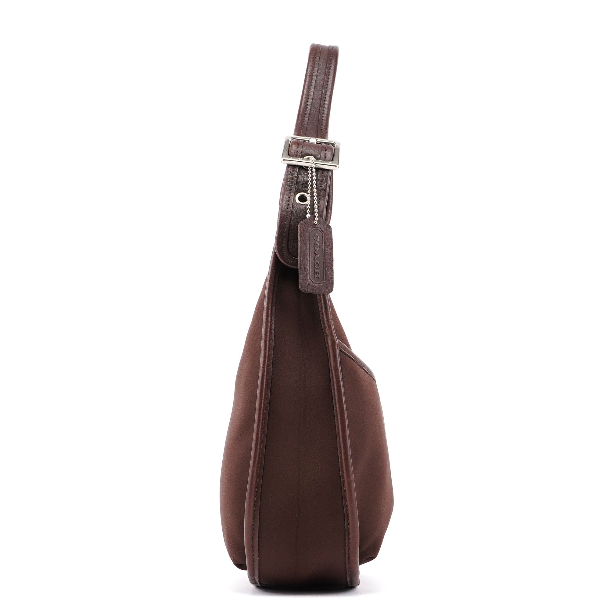 6203 Brown Nylon Leather Ergo Shoulder Bag