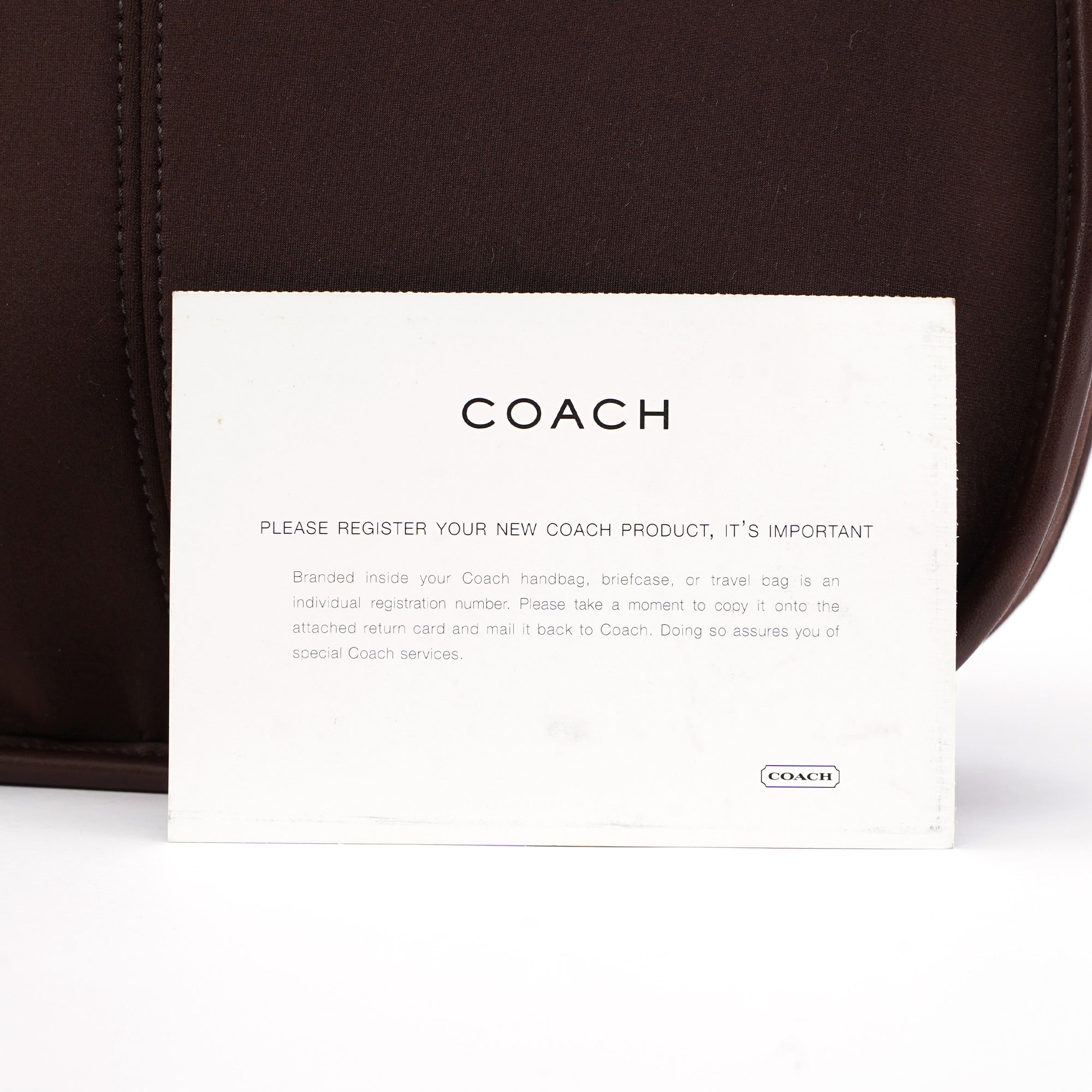 6203 Brown Nylon Leather Ergo Shoulder Bag