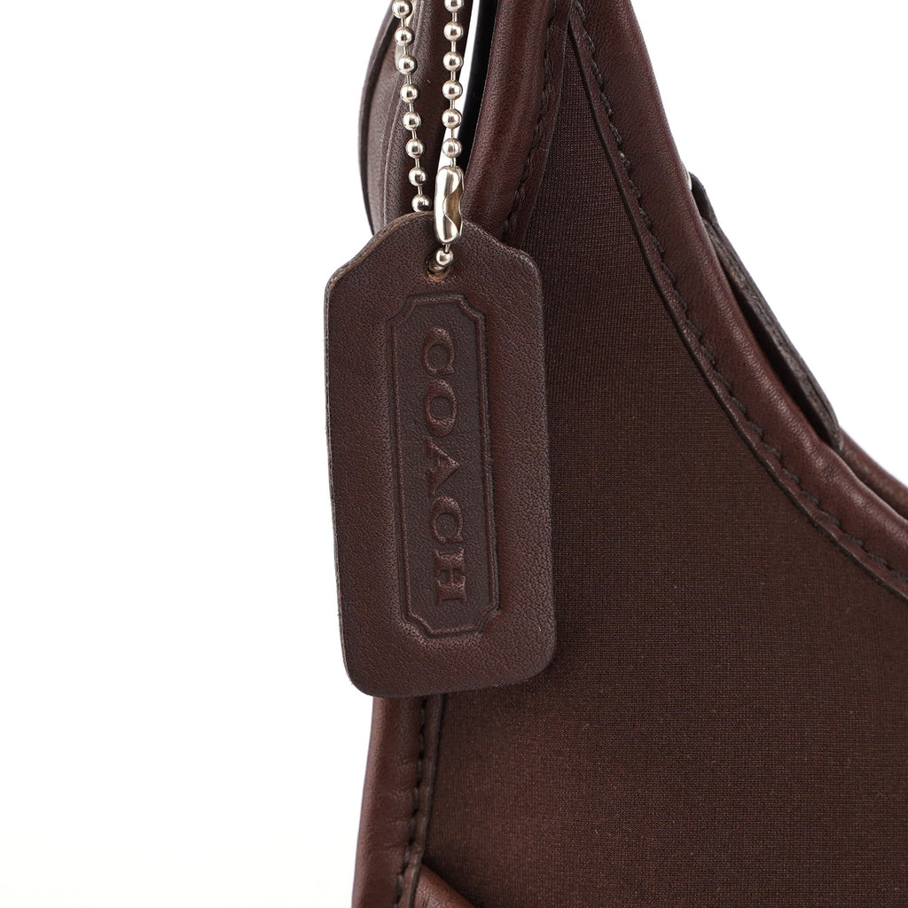 6203 Brown Nylon Leather Ergo Shoulder Bag