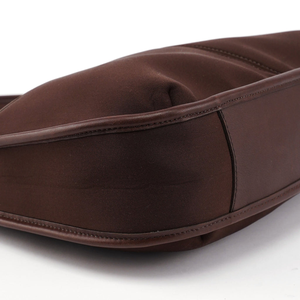 6203 Brown Nylon Leather Ergo Shoulder Bag