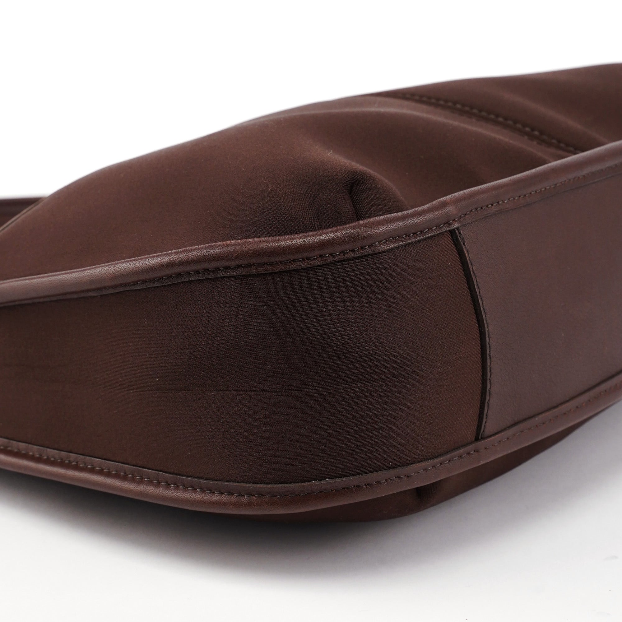6203 Brown Nylon Leather Ergo Shoulder Bag