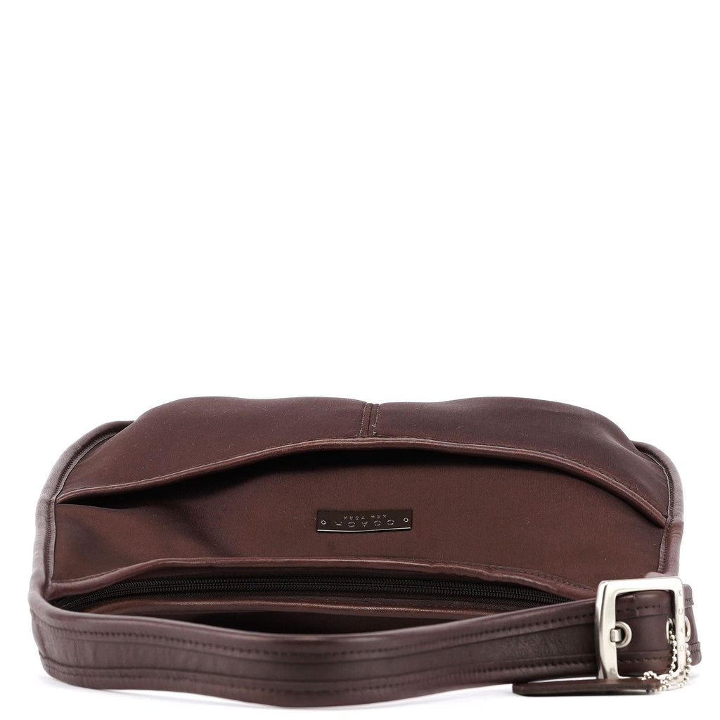 6203 Brown Nylon Leather Ergo Shoulder Bag