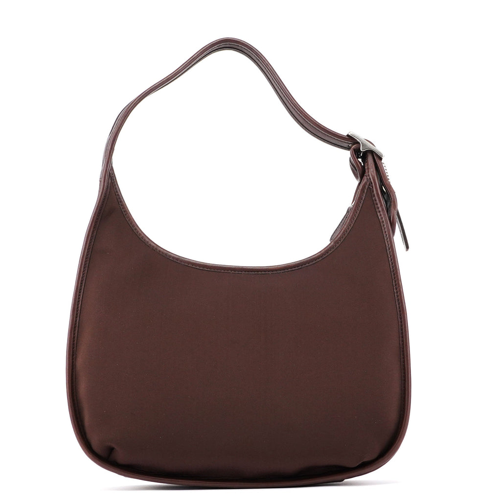 6203 Brown Nylon Leather Ergo Shoulder Bag