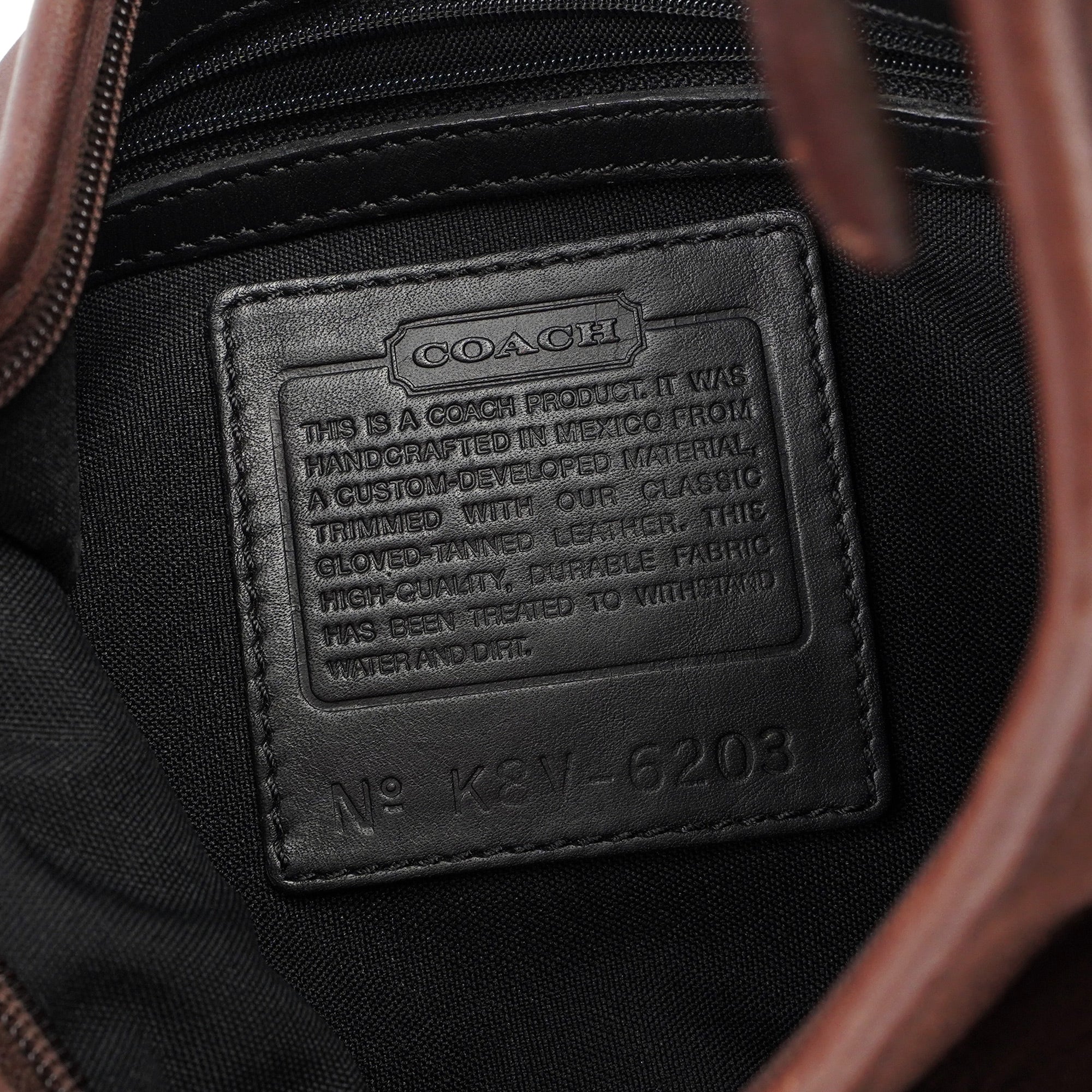6203 Brown Nylon Leather Ergo Shoulder Bag