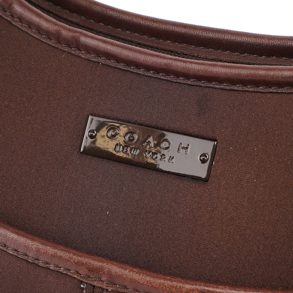 6203 Brown Nylon Leather Ergo Shoulder Bag