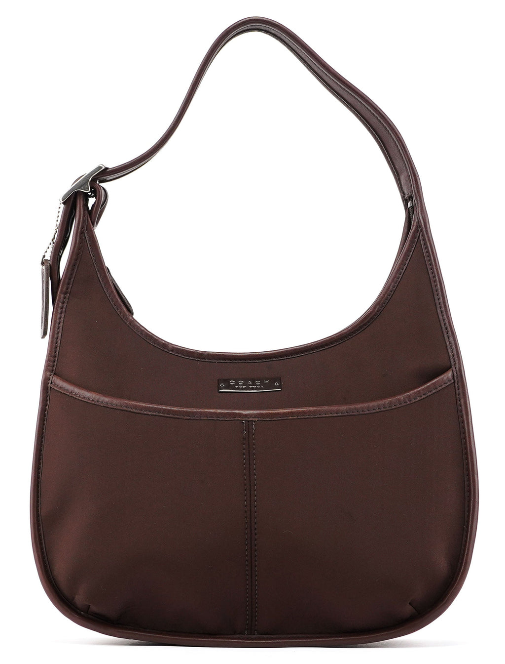 6203 Brown Nylon Leather Ergo Shoulder Bag