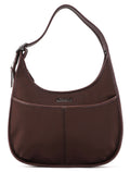 6203 Brown Nylon Leather Ergo Shoulder Bag