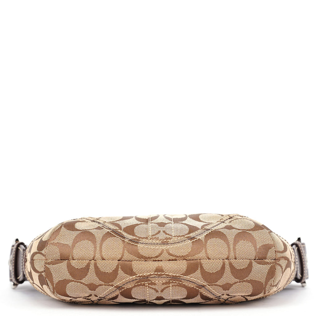 6266 Beige Brown Hobo Shoulder Bag