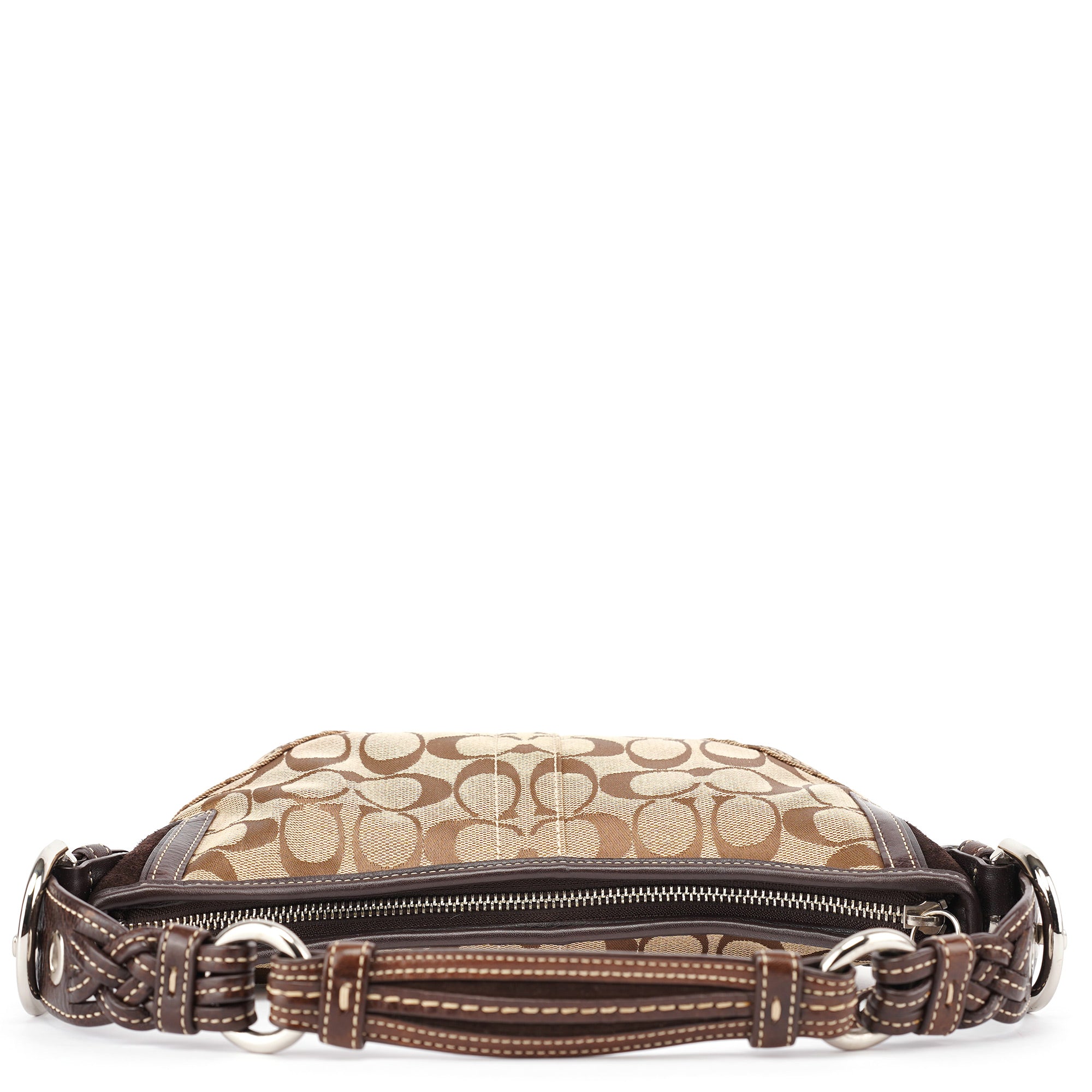 6266 Beige Brown Hobo Shoulder Bag