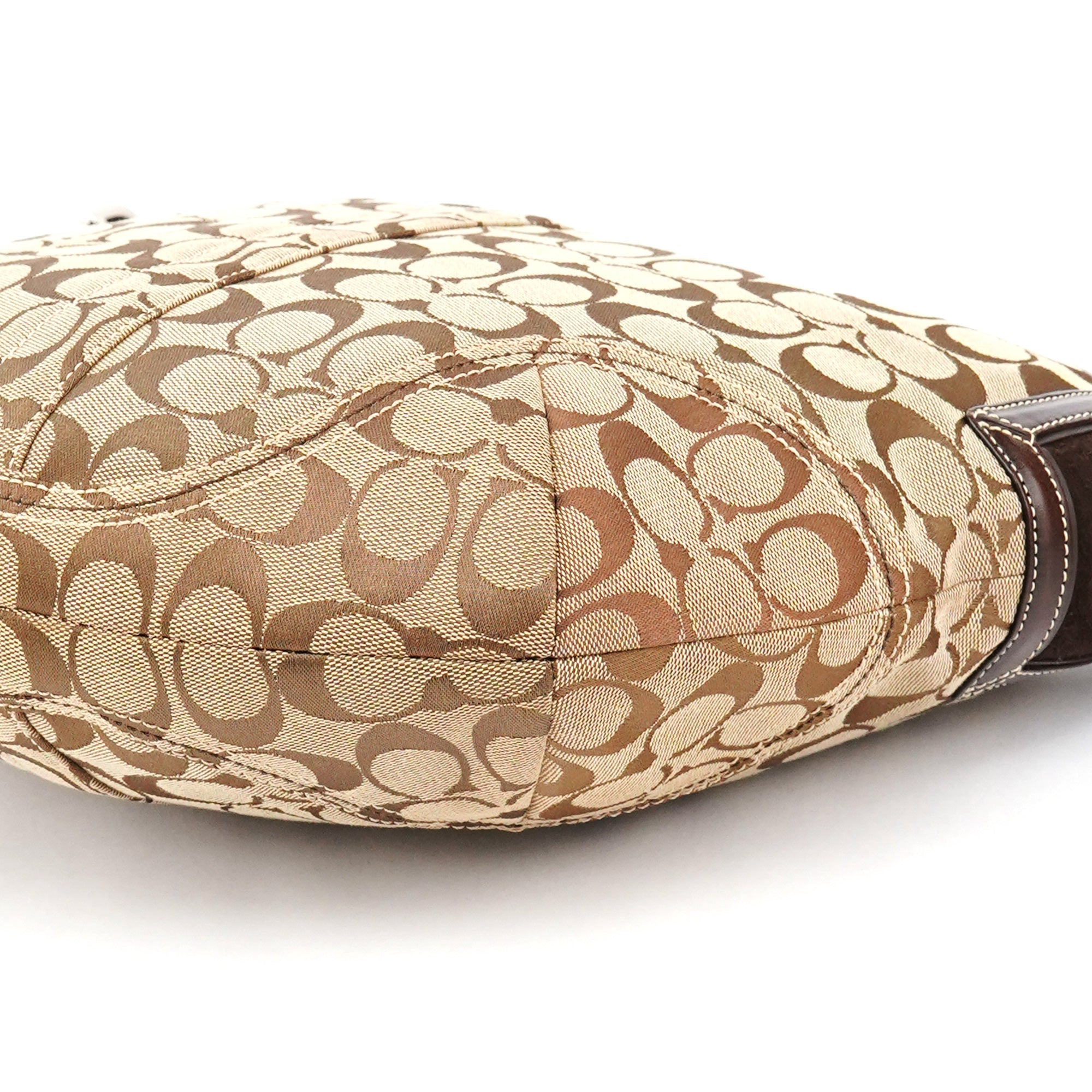 6279 Beige Brown Signature Soho Shoulder Bag