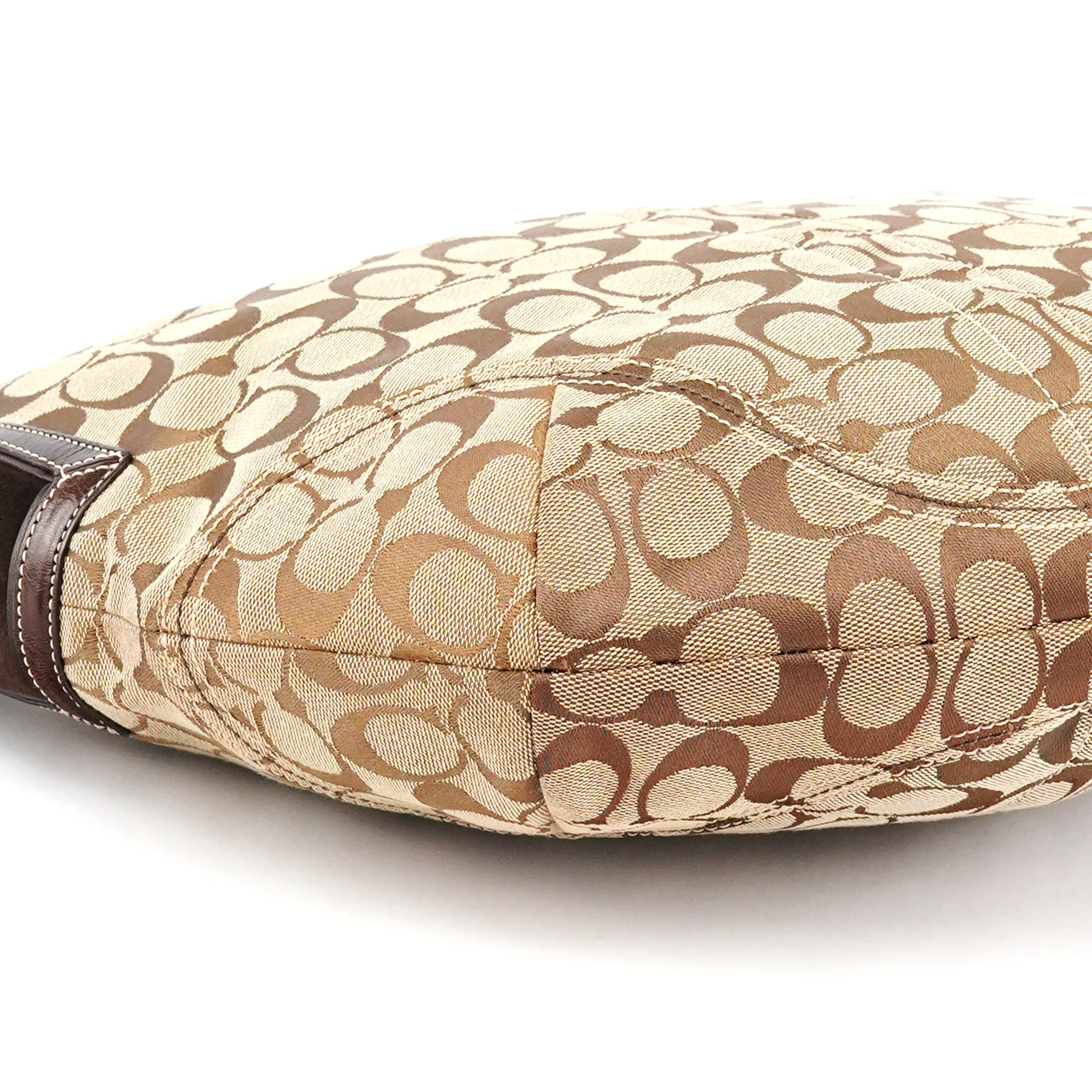 6279 Beige Brown Signature Soho Shoulder Bag