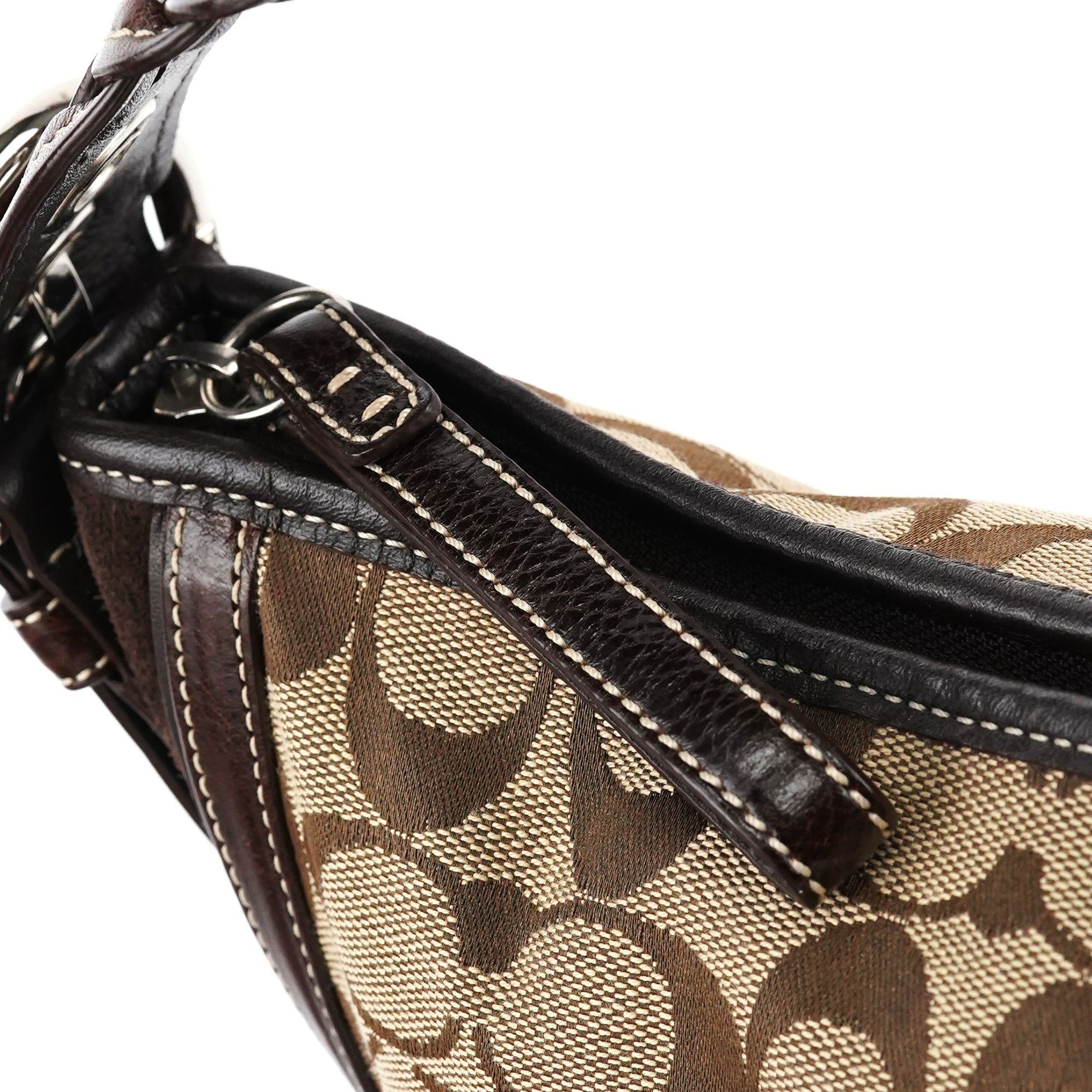 6279 Beige Brown Signature Soho Shoulder Bag