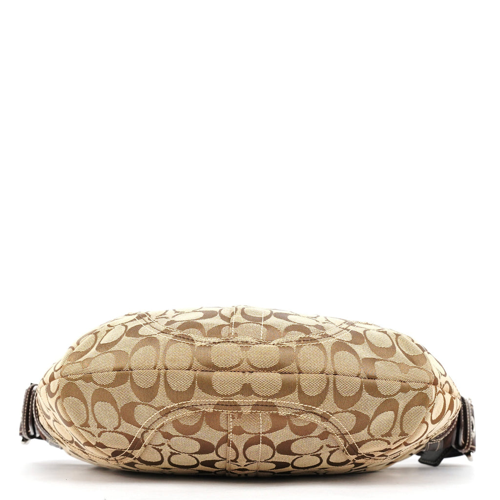 6279 Beige Brown Signature Soho Shoulder Bag