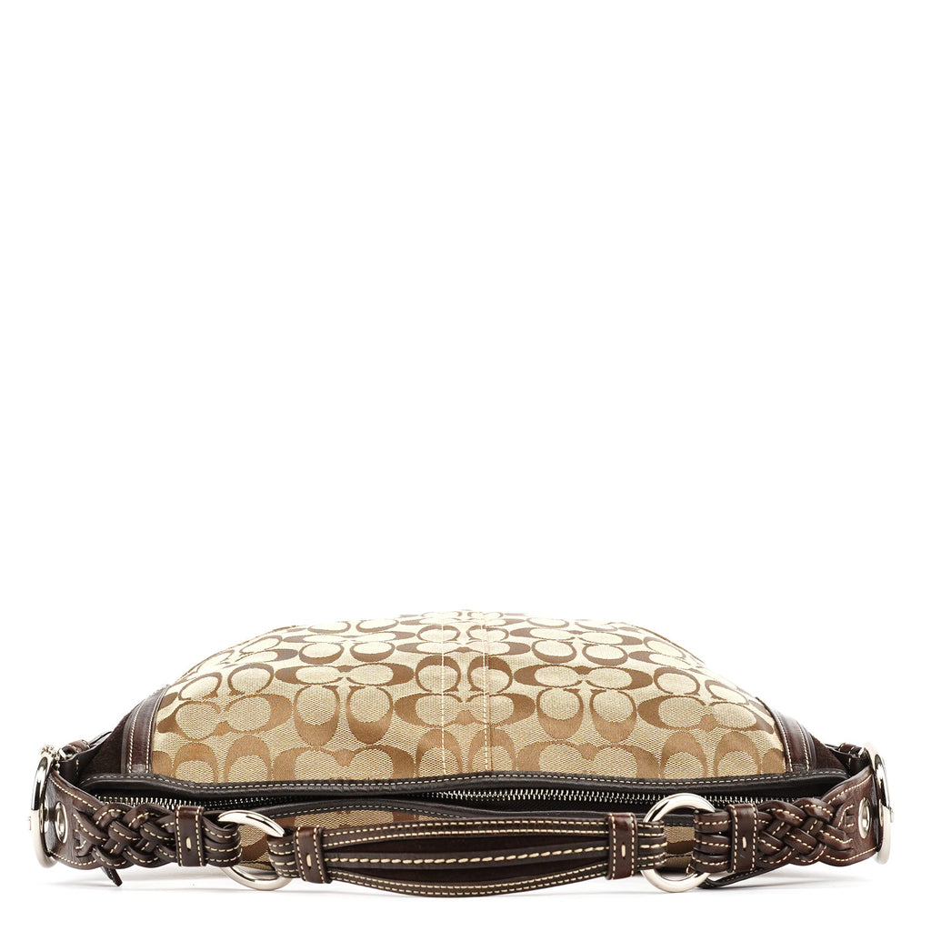 6279 Beige Brown Signature Soho Shoulder Bag