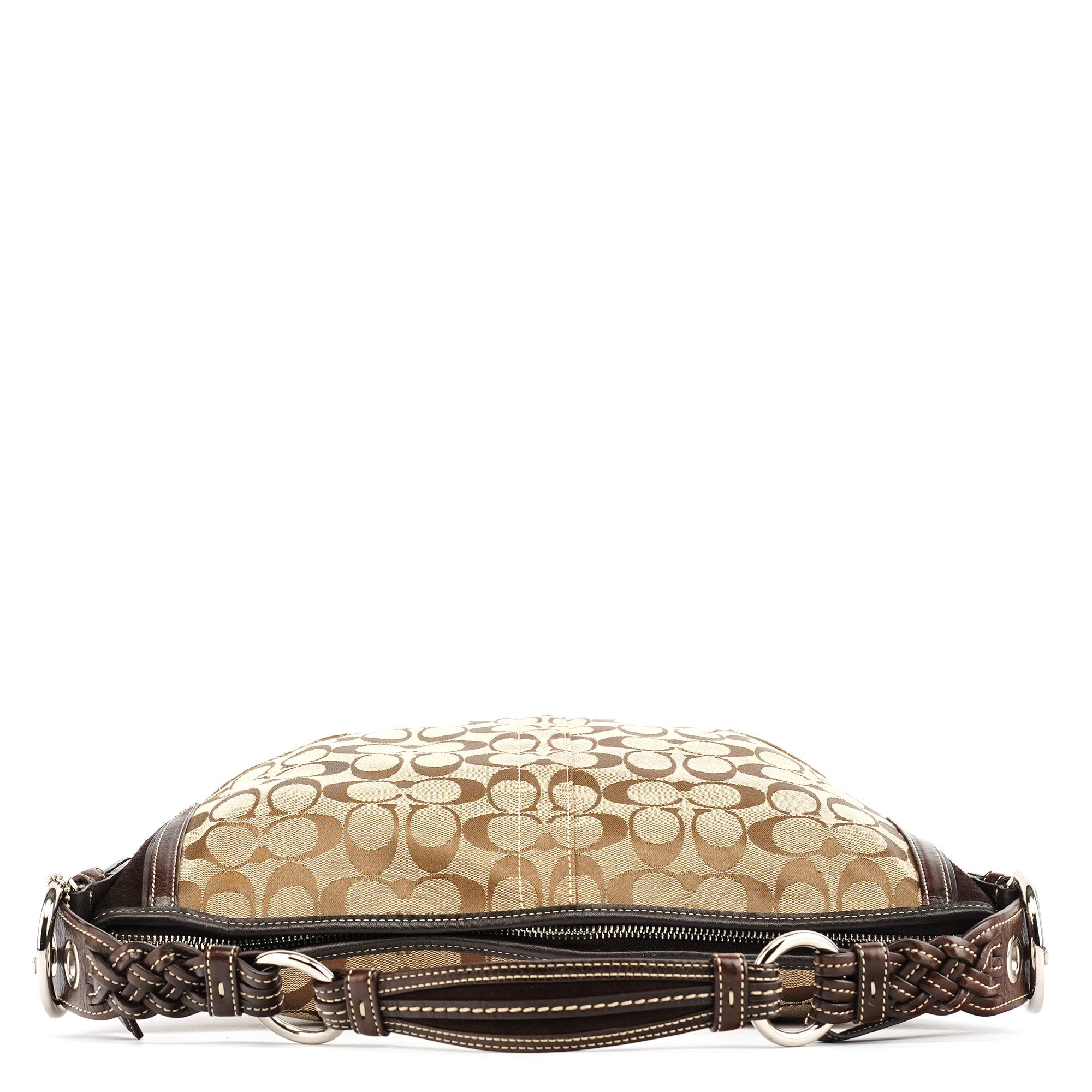 6279 Beige Brown Signature Soho Shoulder Bag