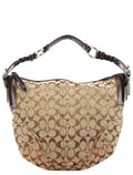 6279 Beige Brown Signature Soho Shoulder Bag