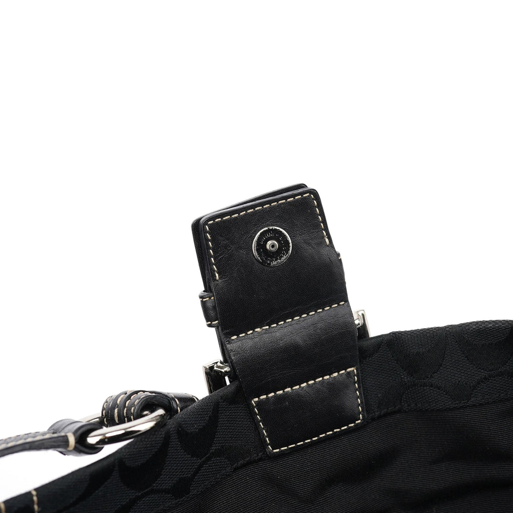 6280 Black Leather Soho Shoulder Bag