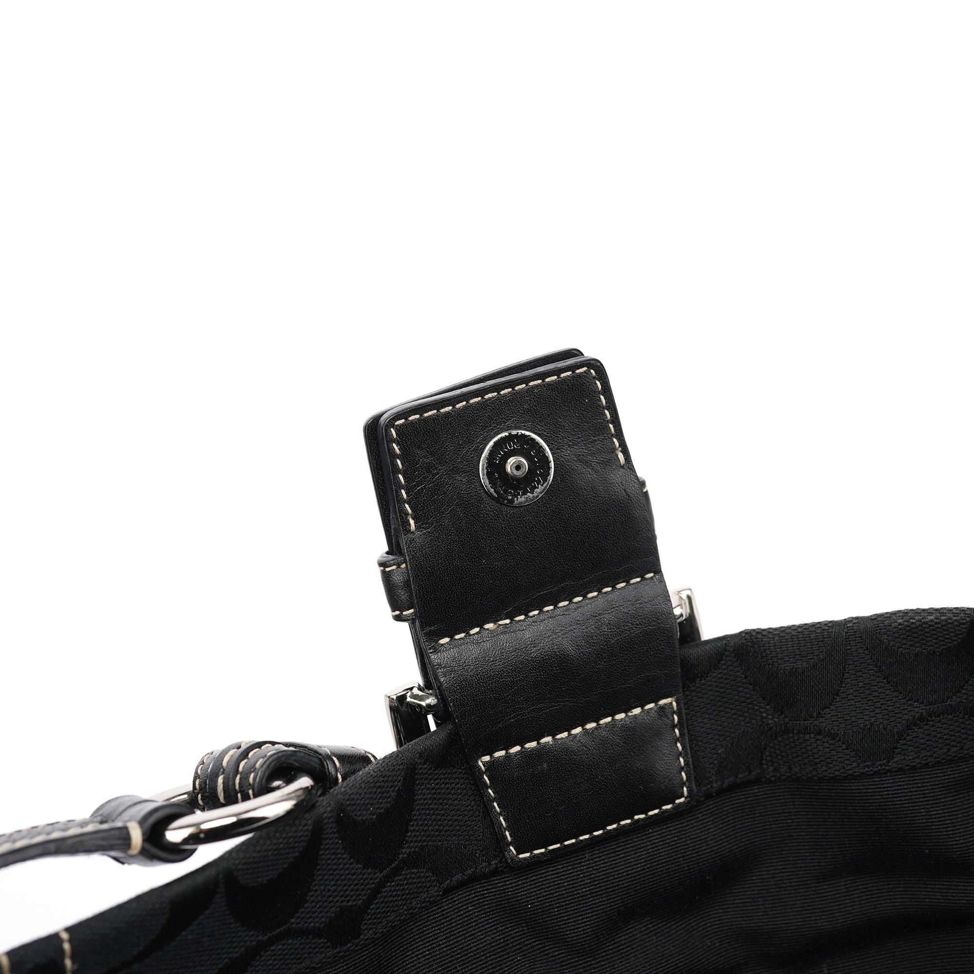 6280 Black Leather Soho Shoulder Bag