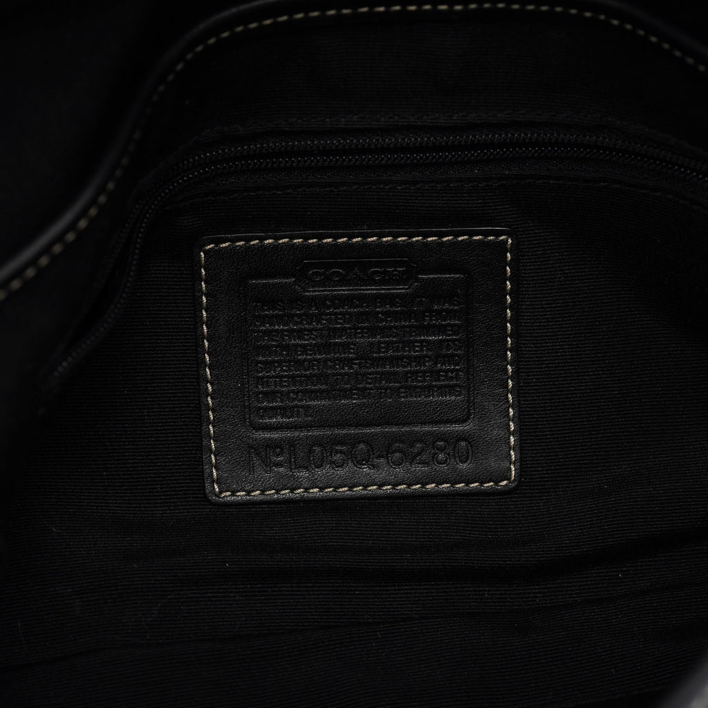 6280 Black Leather Soho Shoulder Bag