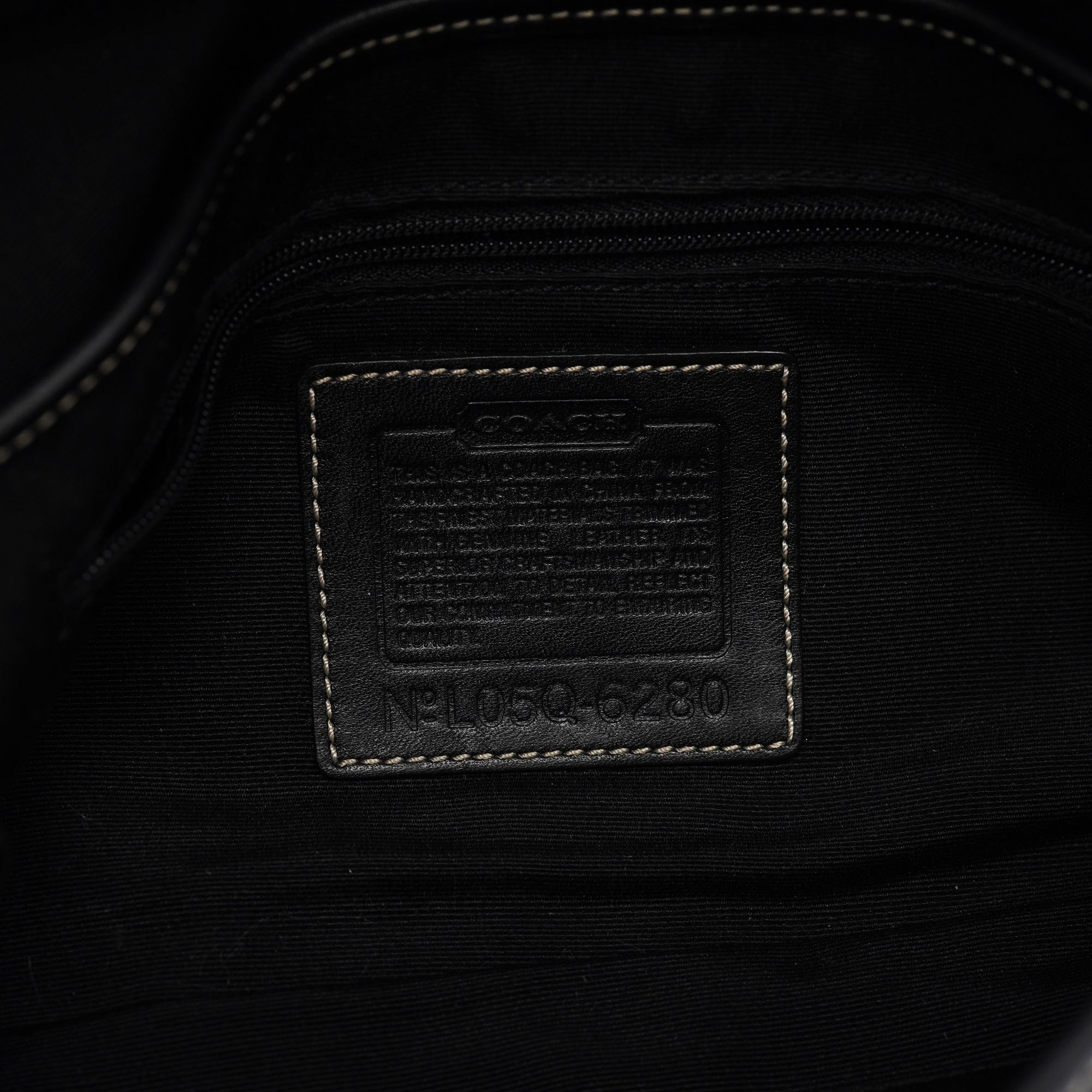 6280 Black Leather Soho Shoulder Bag